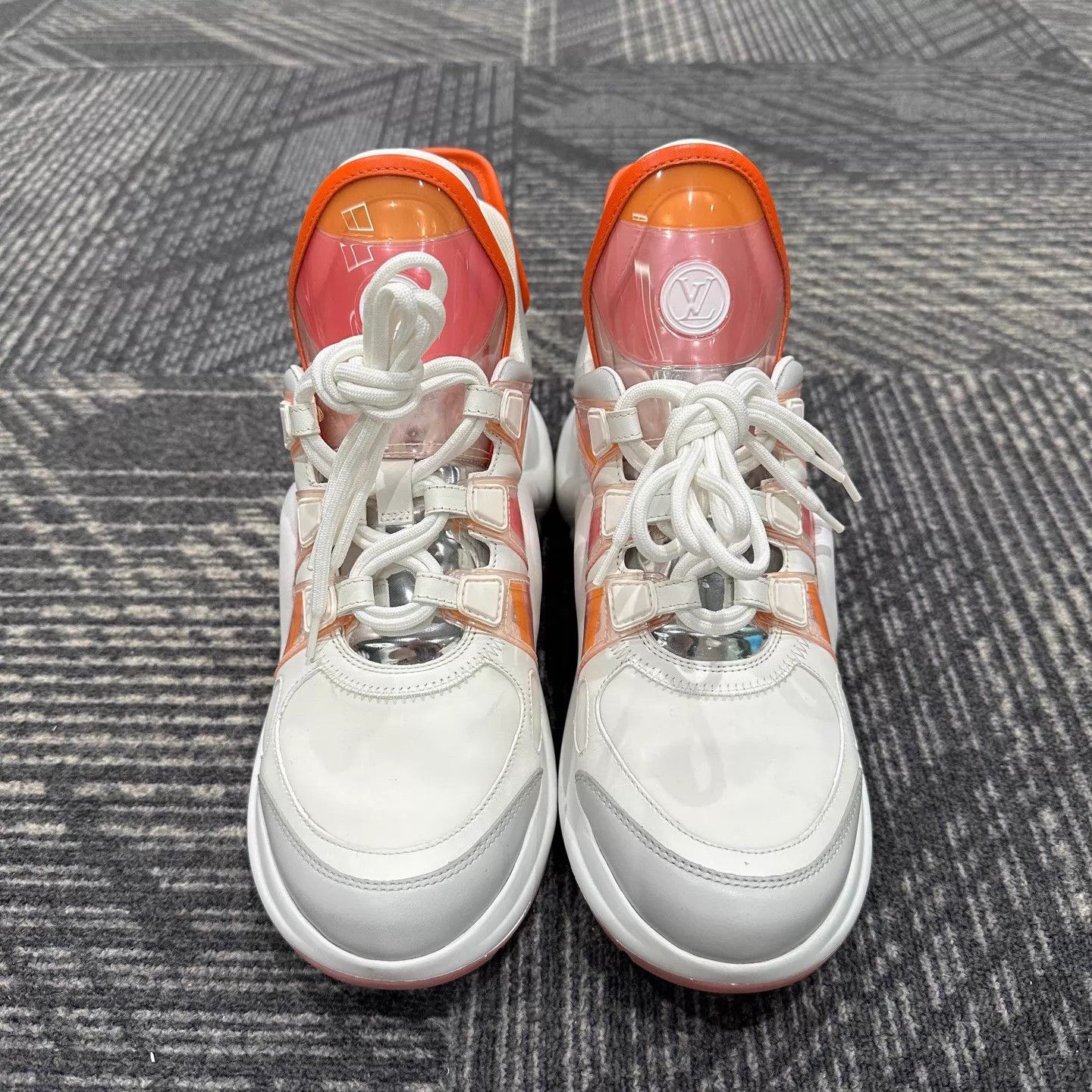 Louis Vuitton Louis Vuitton Archlight White Orange Dad Sneaker 39.5 Size US 9 / IT 39 - 2 Thumbnail