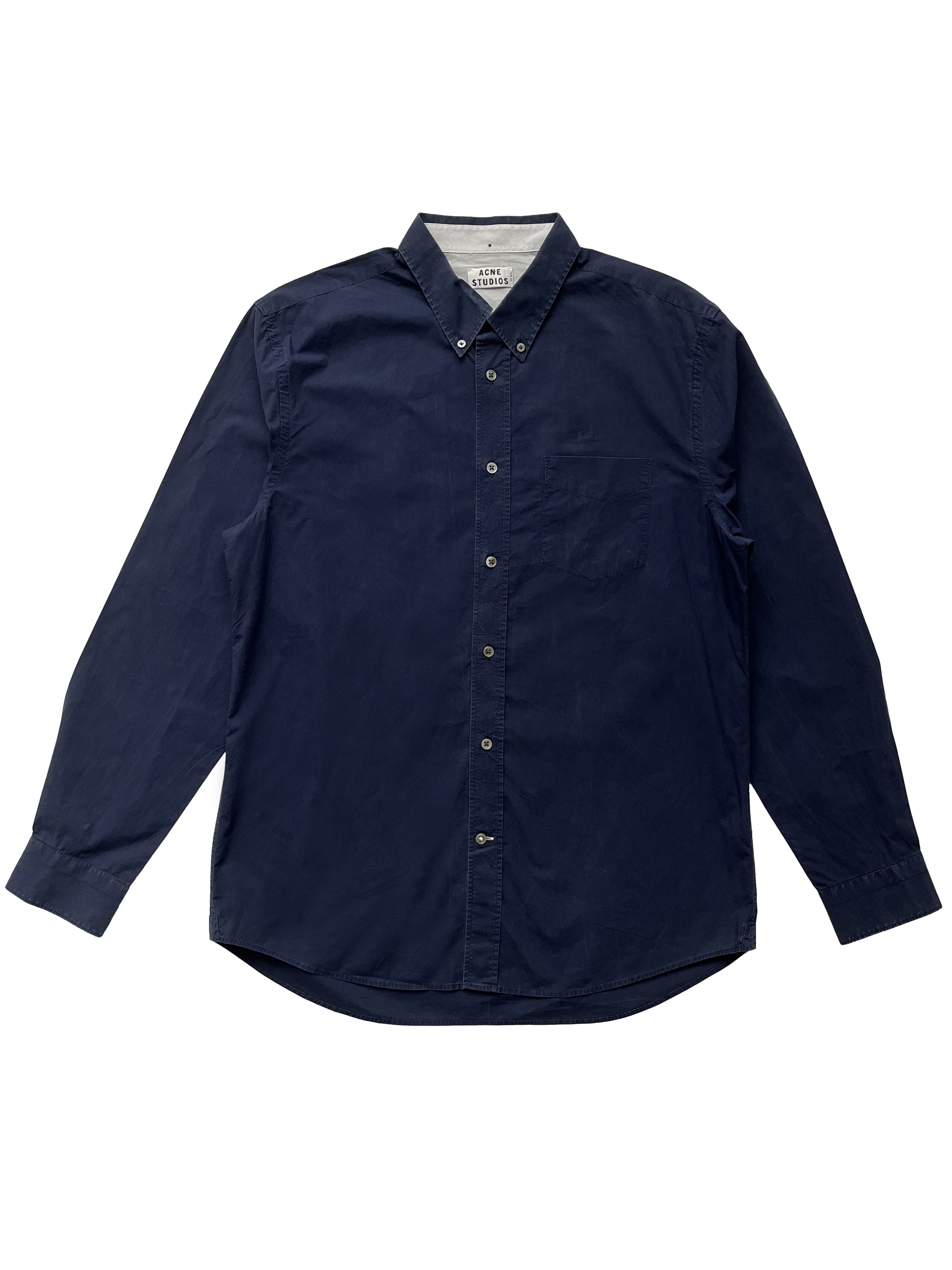 Acne Studios ⚡️QUICK SALE⚡️Acne Studios Navy Button Up Shirt Size US L / EU 52-54 / 3 - 1 Thumbnail