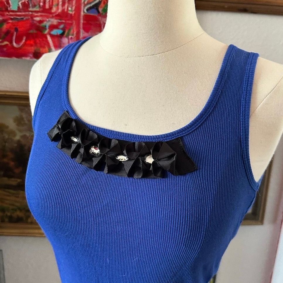 Old Navy old navy blue ribbed tank topii Size M / US 6-8 / IT 42-44 - 2 Thumbnail