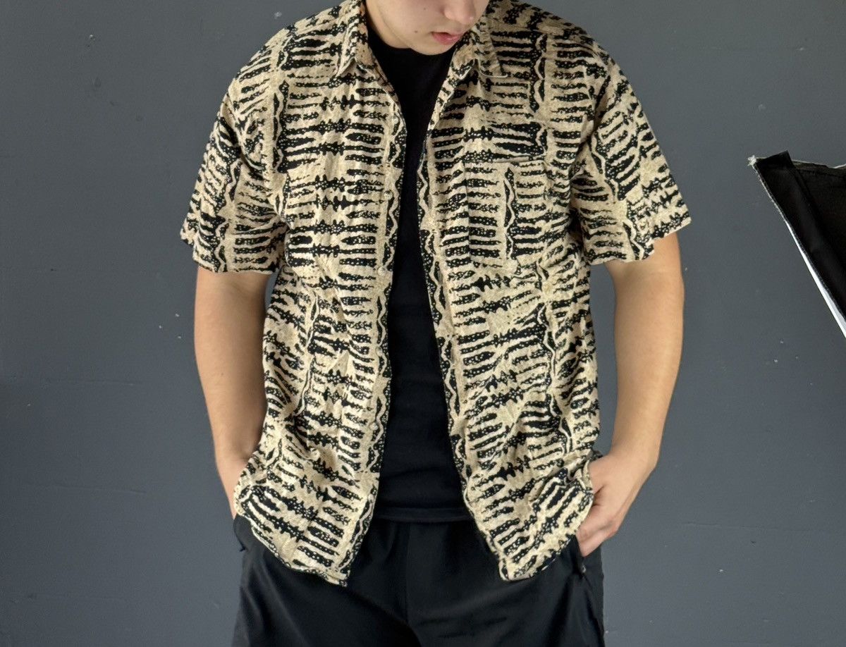 Vintage Y2K Linen/Cotton Button Up tiger 🐅 Shirts Size US L / EU 52-54 / 3 - 2 Thumbnail