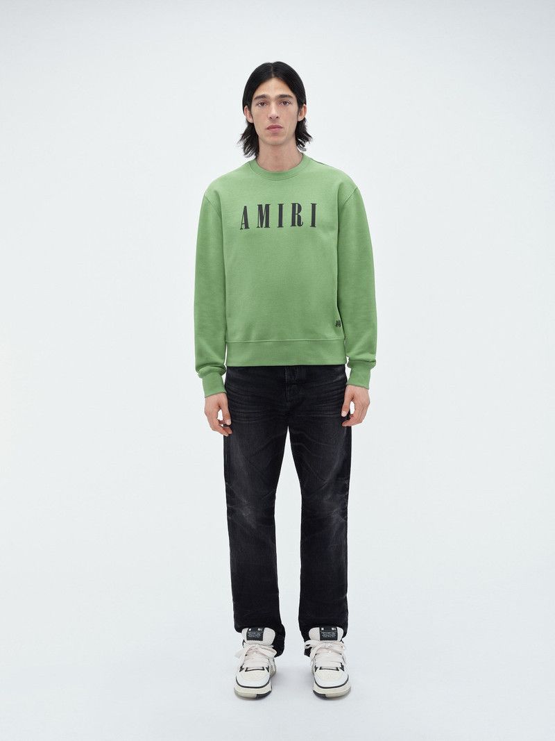 Amiri o1gr1nt0426 Core Logo Crew Mineral Sweatshirt in Green Size US M / EU 48-50 / 2 - 2 Thumbnail