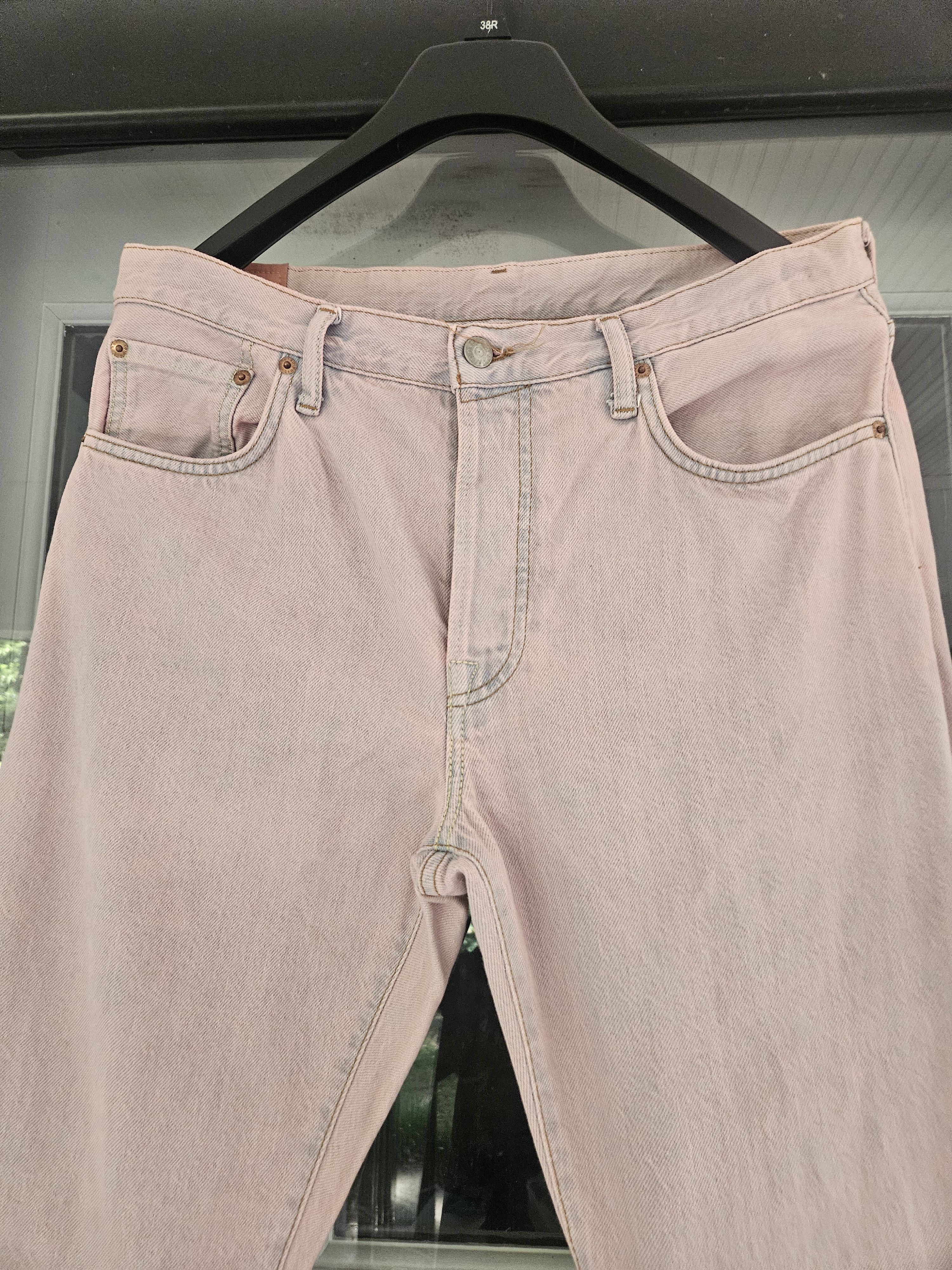 Acne Studios Blå Konst 1997 Pink Chalk A00048 Patch Denim Jeans Size US 34 / EU 50 - 5 Thumbnail