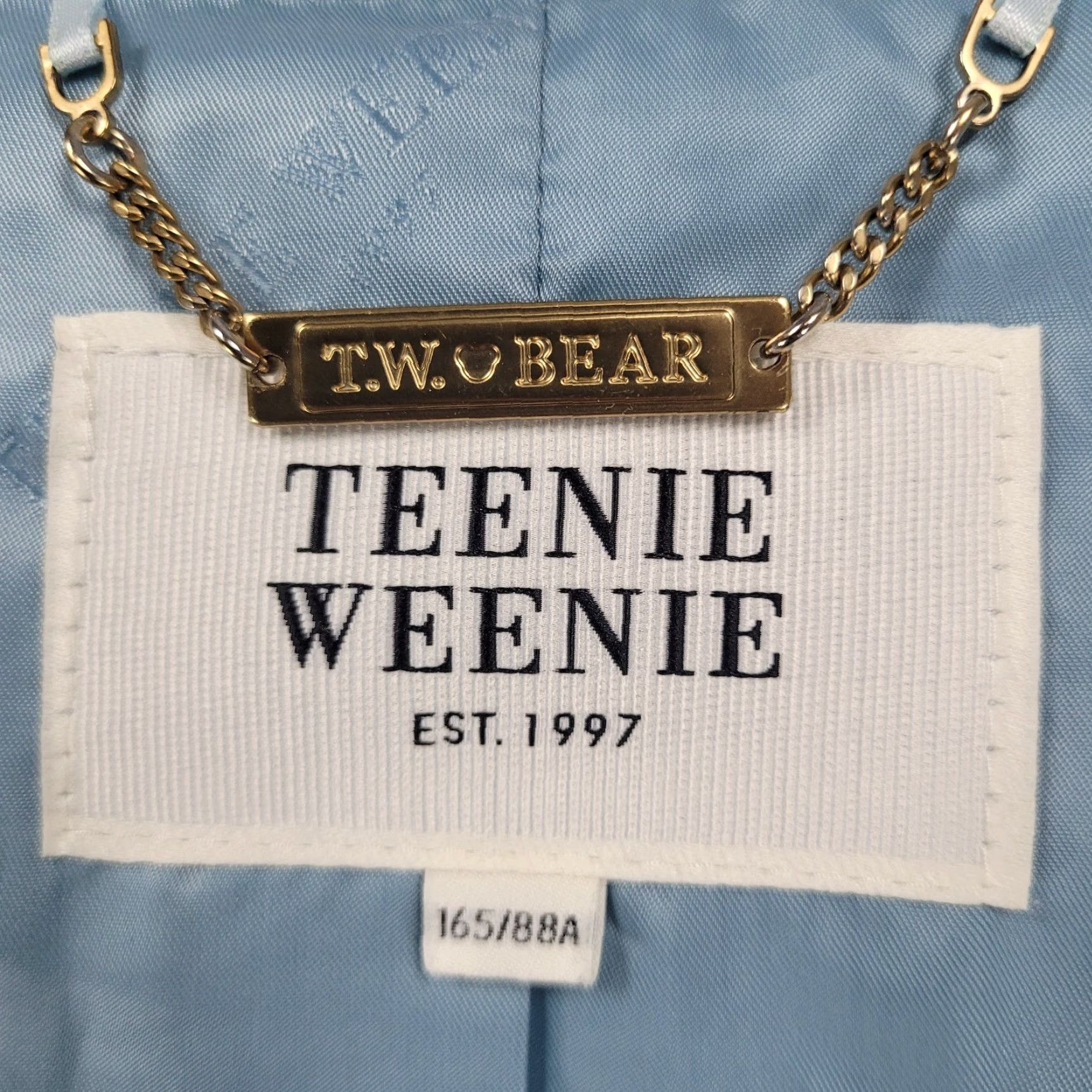 Doublet Teenie Weenie Blue Double Breasted Pearl Buttons Belted Coat US M 165/88A Size M / US 6-8 / IT 42-44 - 3 Thumbnail