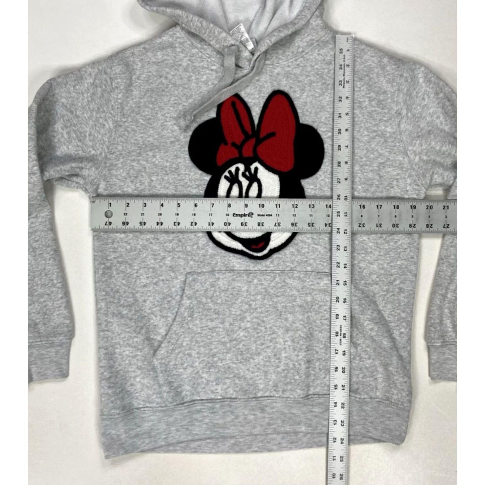 Disney Disney Minnie Mouse Pullover Hoodie Women Small Gray Embroidered Face Size S / US 4 / IT 40 - 5 Thumbnail