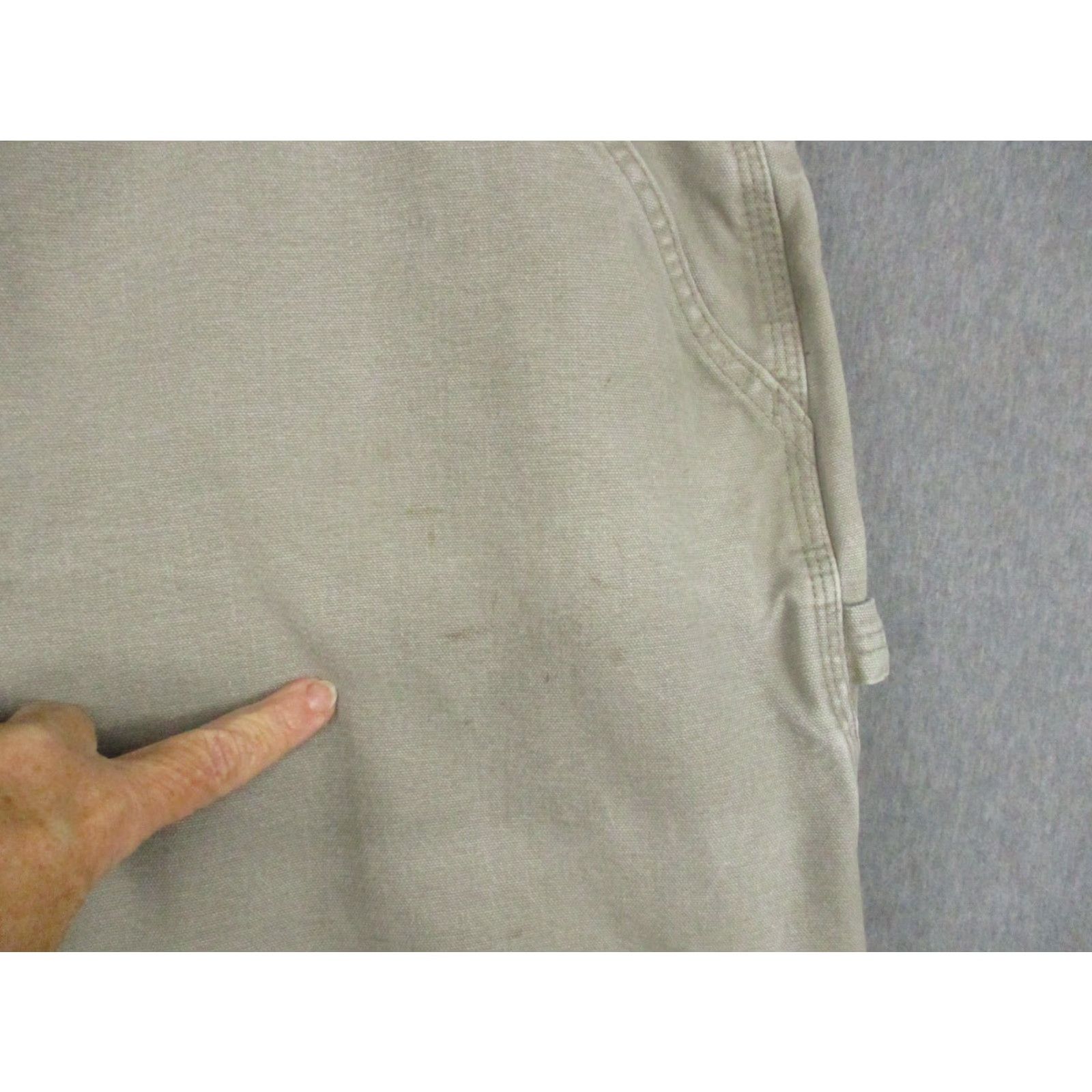 Carhartt Carhartt Pants Mens 42x34 Beige Dungaree Canvas Work Utility Cotton Relaxed Straight 42 Beige Workwear Casual Mens Size US 42 / EU 58 - 7 Thumbnail