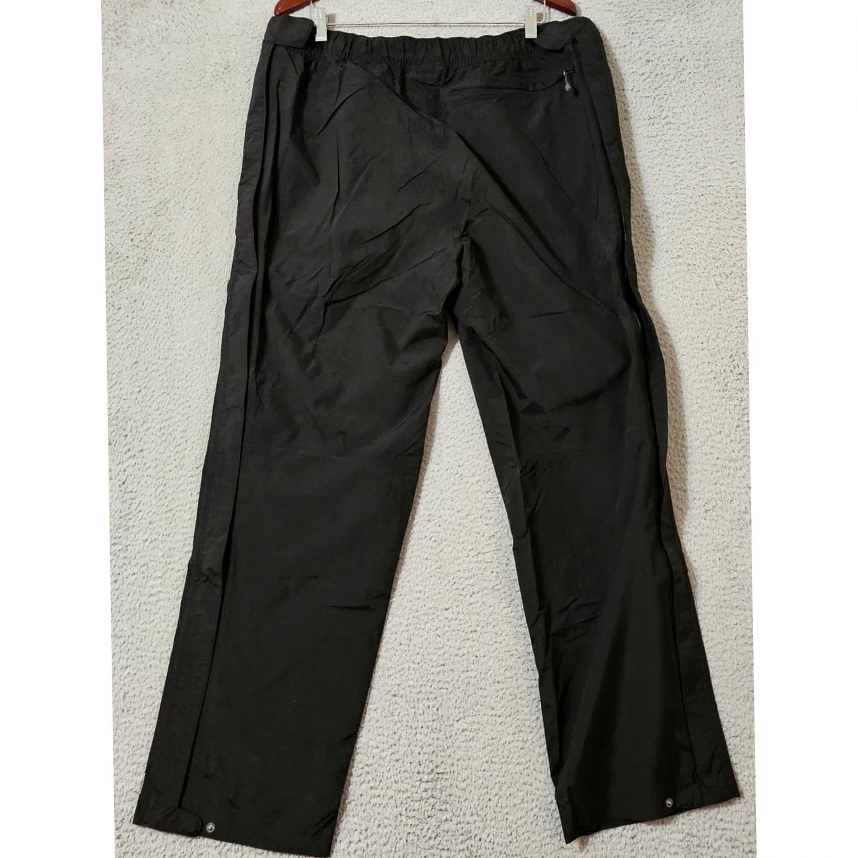 Vintage REI Pants Black XL 32 Mens Rain Trail Outdoor Ankle Zip Mid Rise E1 Elements Size US 36 / EU 52 - 2 Thumbnail