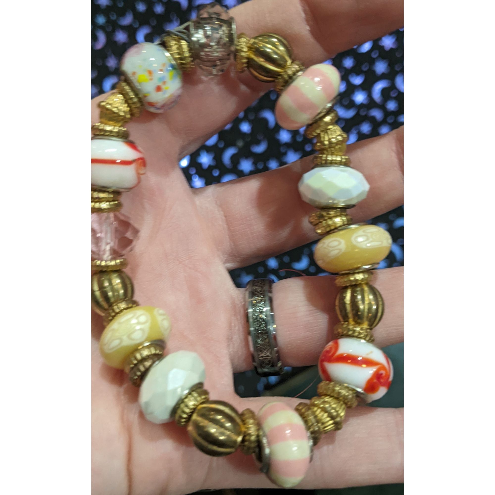 Avenue Avenue European Gold Glass Bead Bracelet Size ONE SIZE - 3 Thumbnail