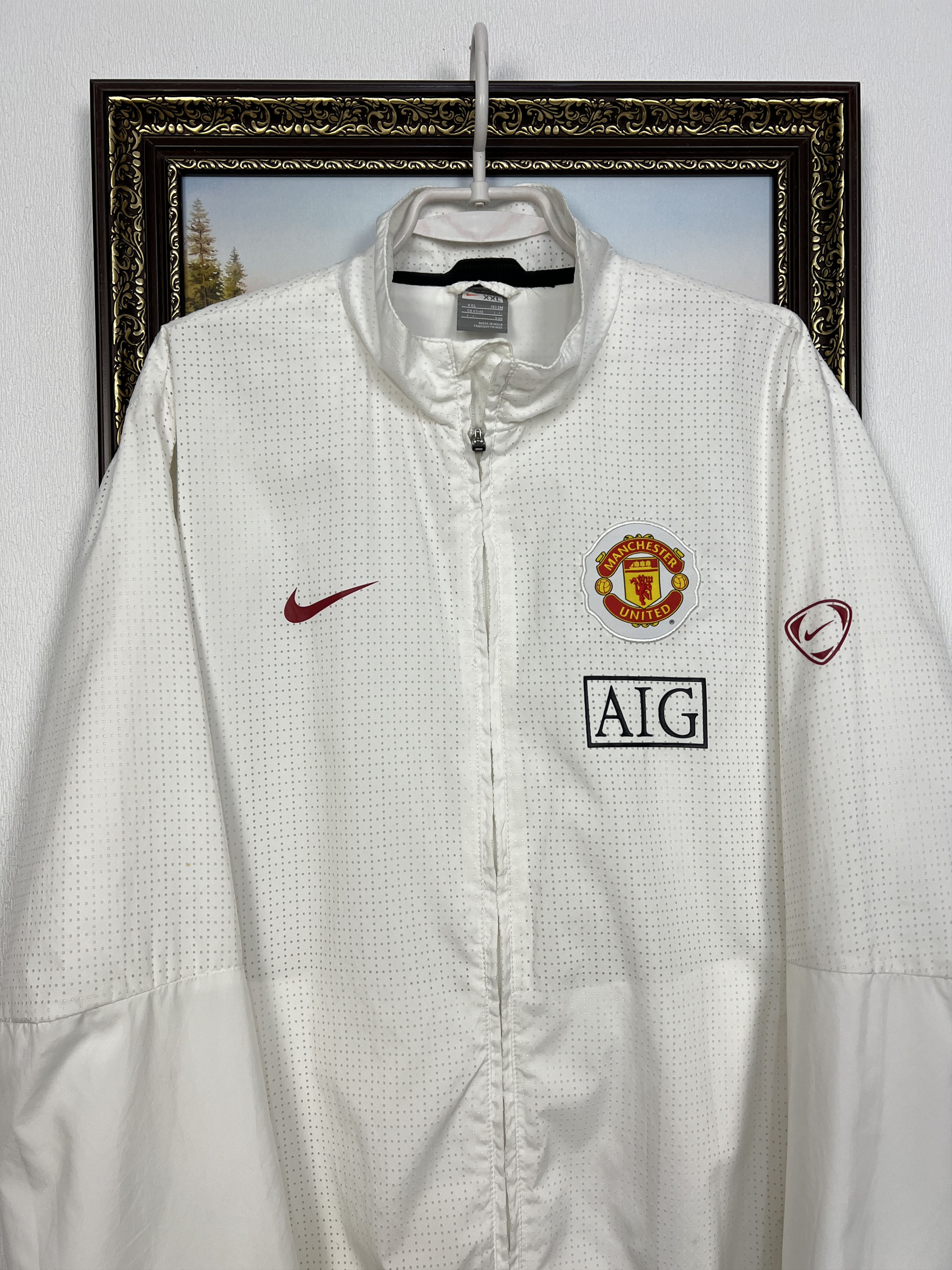 Nike Vintage Manchester United Football Jacket Soccer Track Top Size US XXL / EU 58 / 5 - 2 Thumbnail