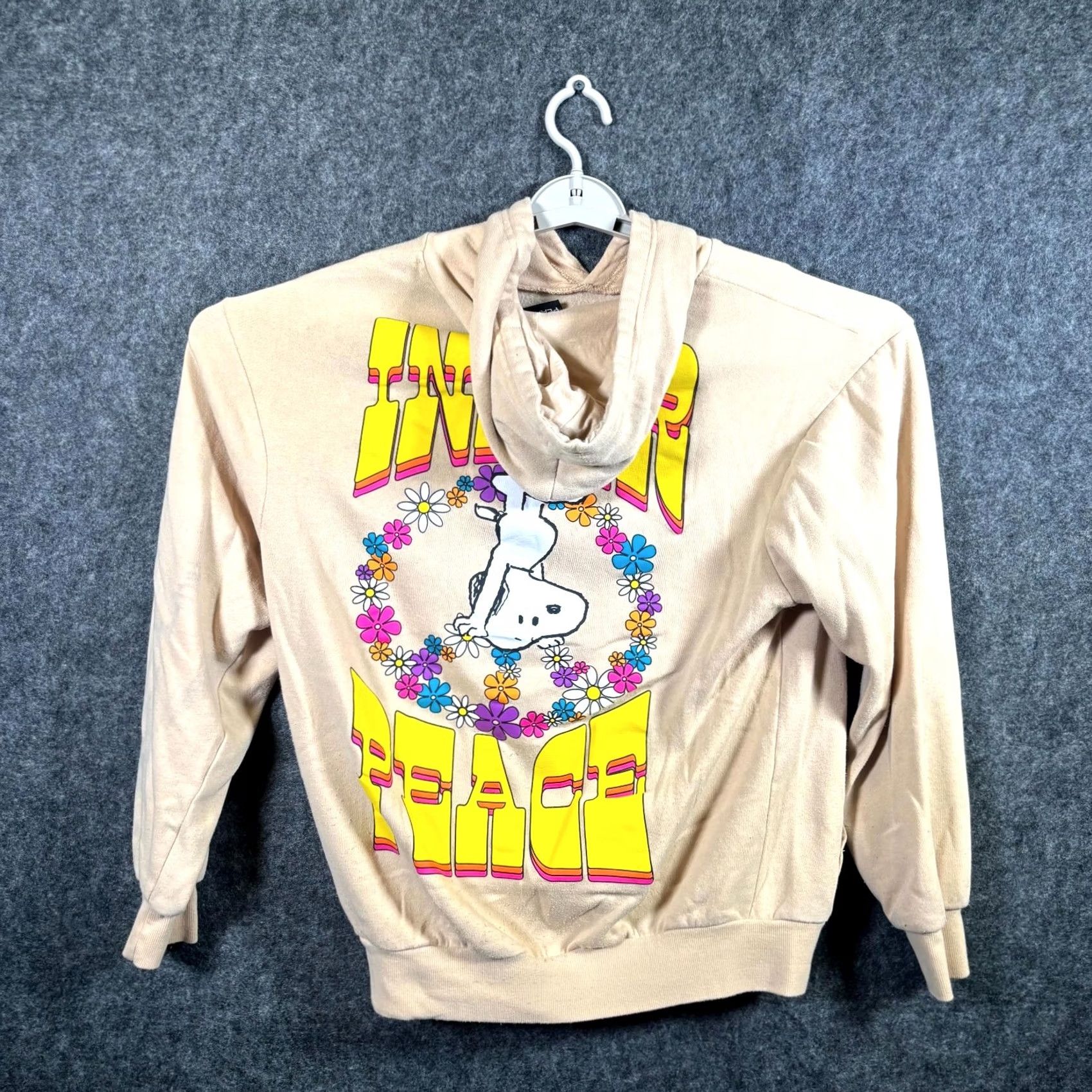Peanuts Peanuts Snoopy Inner Peace Sweatshirt Mens M Beige Graphic Print Size M / US 6-8 / IT 42-44 - 5 Thumbnail