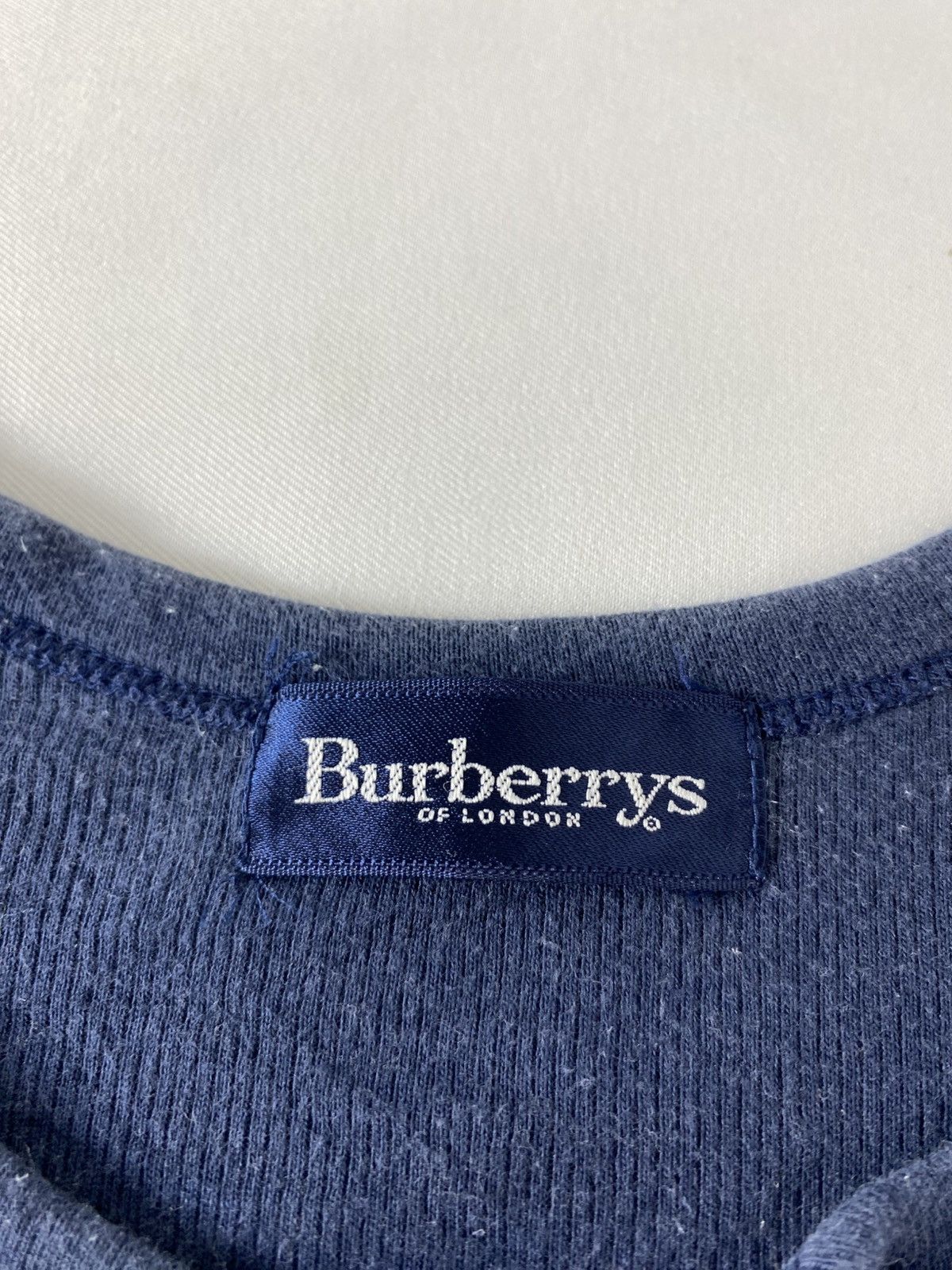 Burberry 90s Burberrys Of London Henley Neck Plain Tee Size US S / EU 44-46 / 1 - 5 Thumbnail