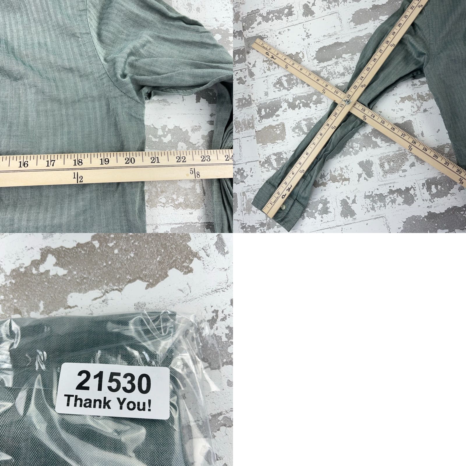 Ralph Lauren Ralph Lauren Shirt Men Medium Green Button Up Regular Fit Dress Soft Blue Pony Mens Size 40R - 8 Thumbnail