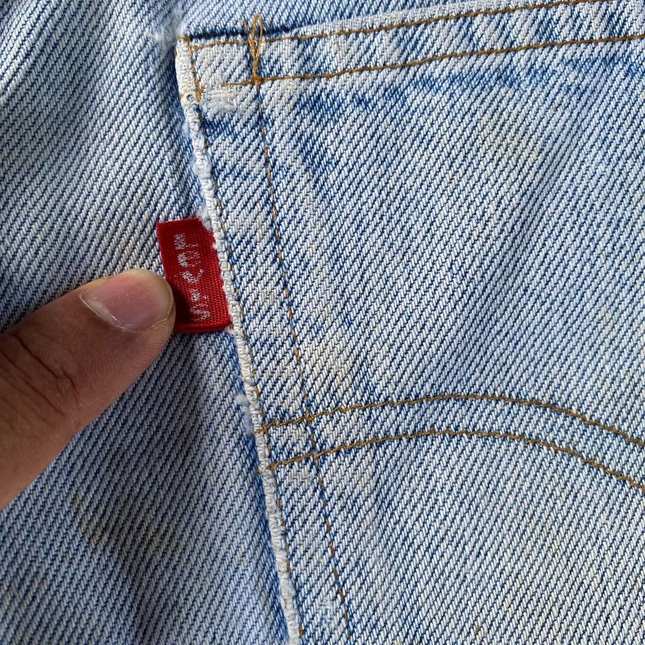 Levi's Vintage Clothing VINTAGE 60s LEVI'S 501 REDLINE SINGLE DIGIT "6" BUTTON Size US 29 - 15 Thumbnail