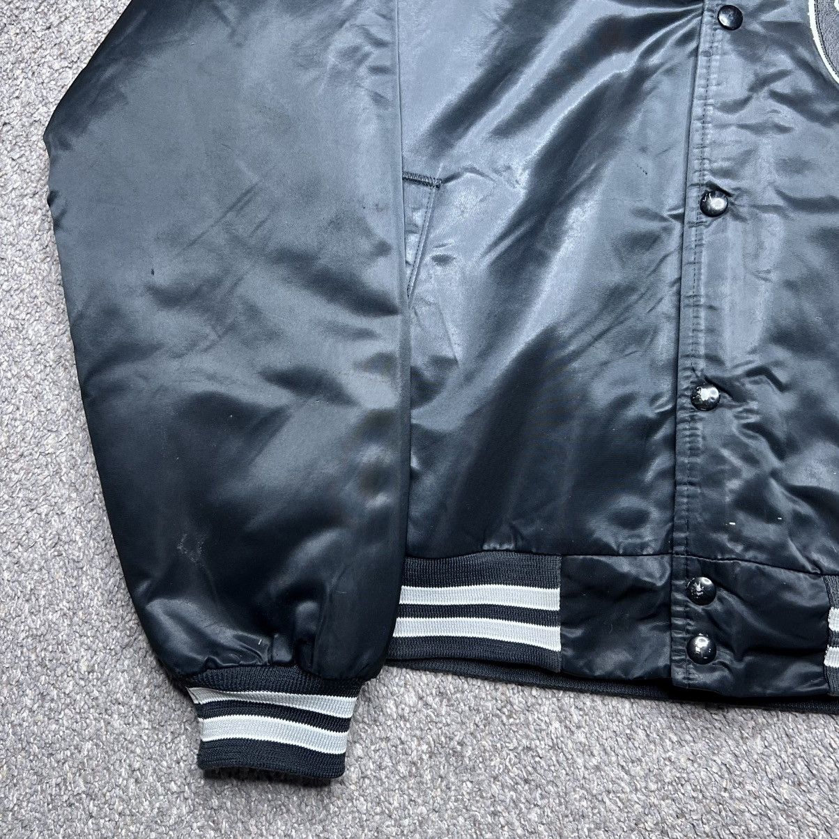 Chalk Line 1980s Raiders Shield Football Chalk Line Satin Bomber Jacket Size US L / EU 52-54 / 3 - 11 Thumbnail