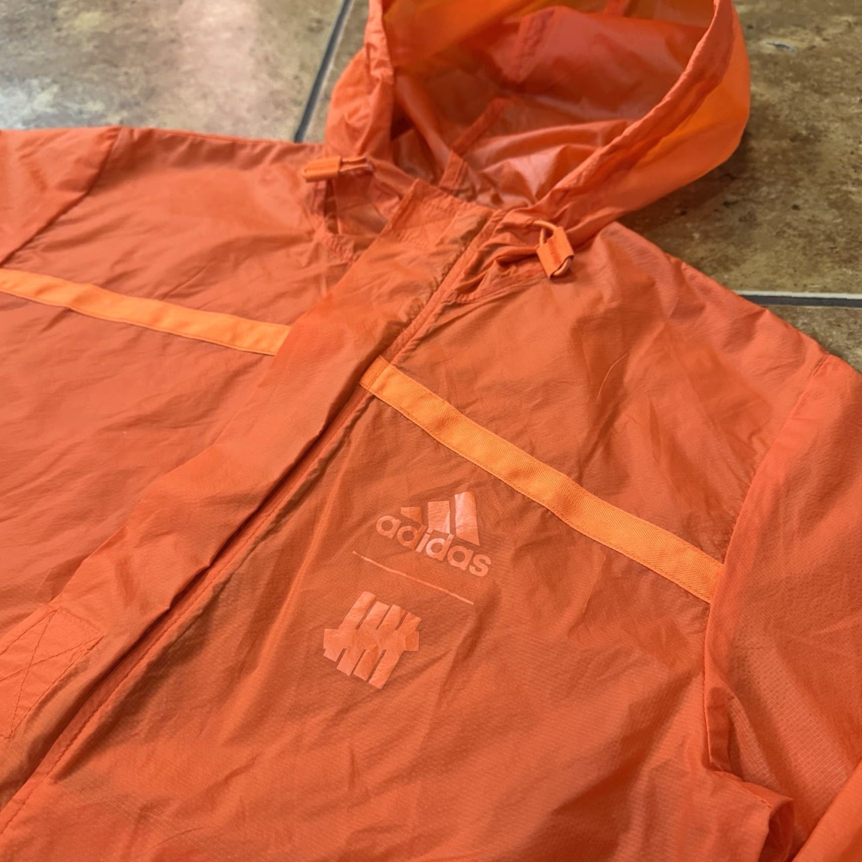 Adidas Adidas UNDEFEATED Pack Jacket ORANGE Windbreaker MENS Small Packable Jacket Size US S / EU 44-46 / 1 - 5 Thumbnail