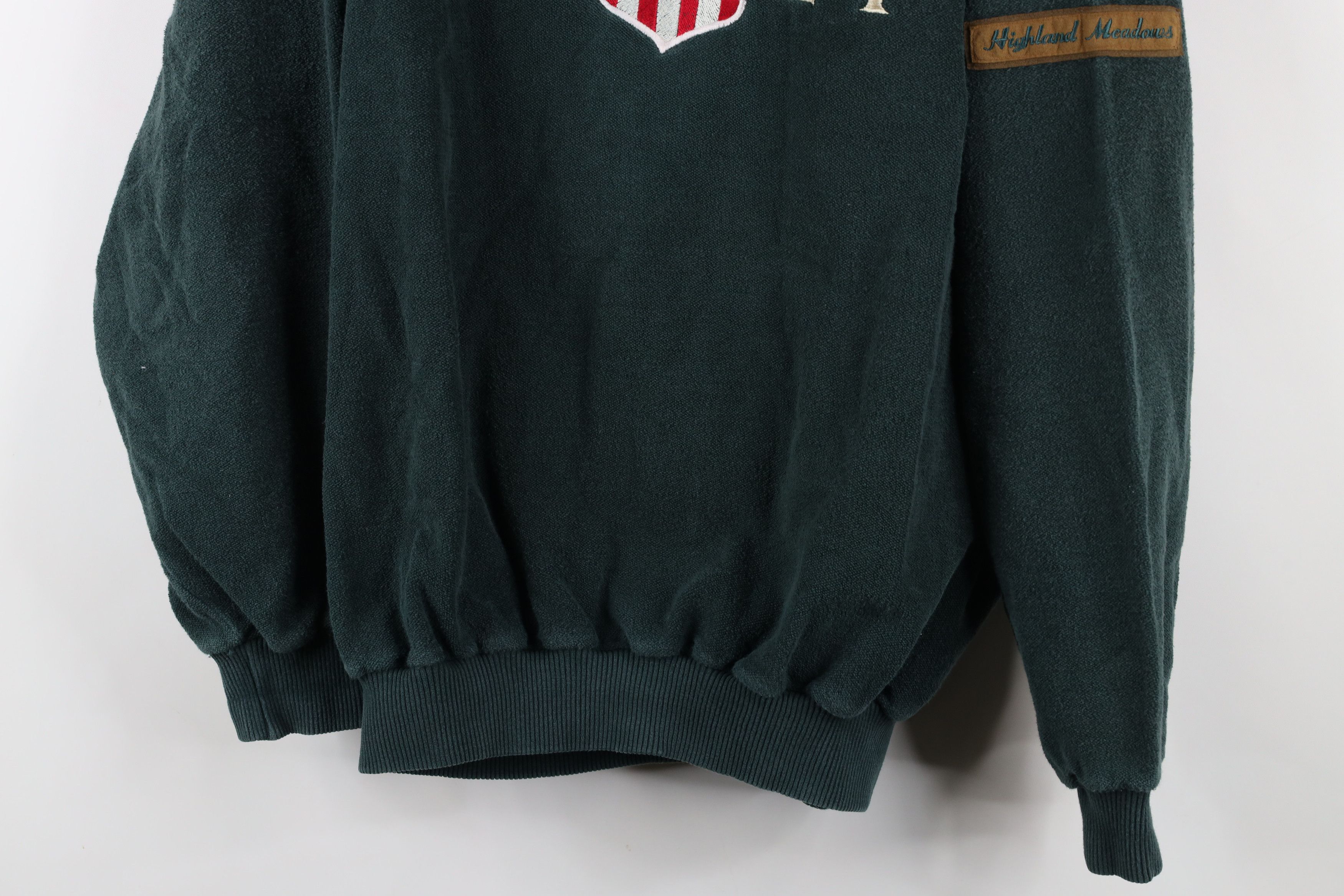 Vintage Vintage 90s Reverse Fleece Highland Meadows Golf Sweatshirt Size US M / EU 48-50 / 2 - 3 Thumbnail