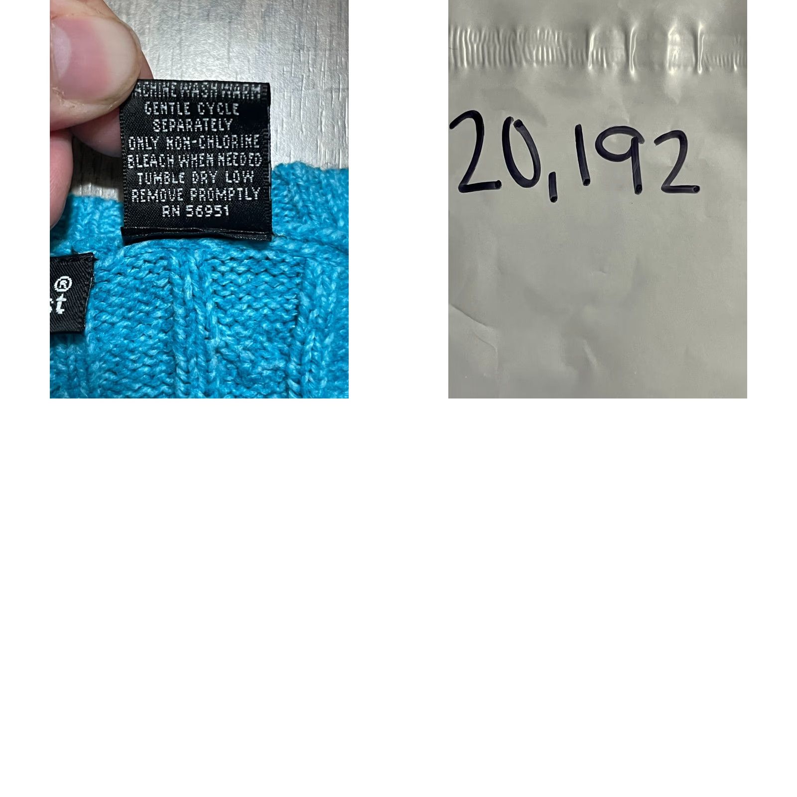 Vintage Northcrest Sweater Women's Medium Blue V-Neck Pullover Shirt Knit Regular Pullover Casual Fall Spring Summer Mens Womens Girls Boys Size M / US 6-8 / IT 42-44 - 8 Thumbnail