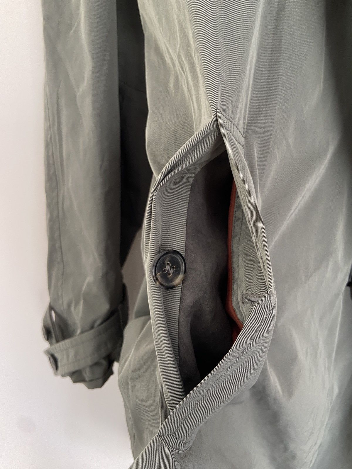 Loro Piana Loro Piana Light Olive Stormey Trench Tecno Coat Size US XXL / EU 58 / 5 - 24 Thumbnail