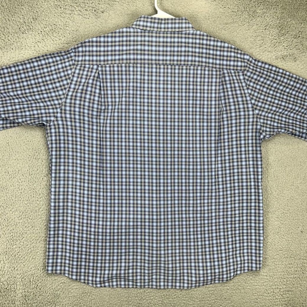 Jos. A. Bank Jos. A. Bank Traveler Travel Tech Button Up Shirt Mens 2XL Blue Plaid Tailored Size US XXL / EU 58 / 5 - 3 Thumbnail
