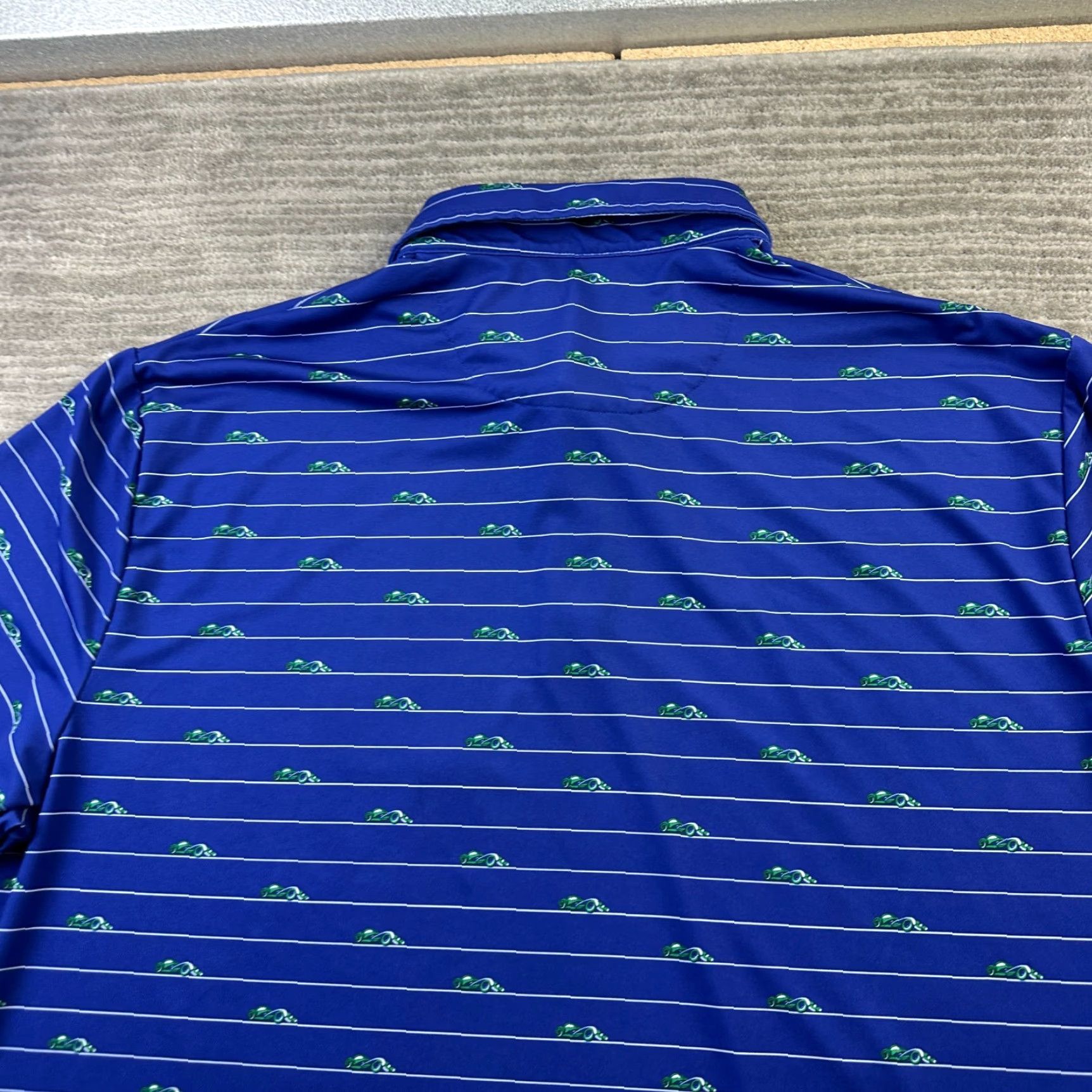 RLX Ralph Lauren RLX Ralph Lauren Polo Shirt Mens XL Blue Performance Golf Logo All Over Print Size US XL / EU 56 / 4 - 5 Thumbnail