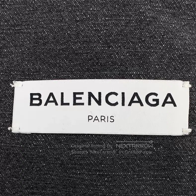 Balenciaga Balenciaga Black and Grey Washed Distressed Logo Letter Pr Size XXS / US 00 / IT 34 - 6 Thumbnail