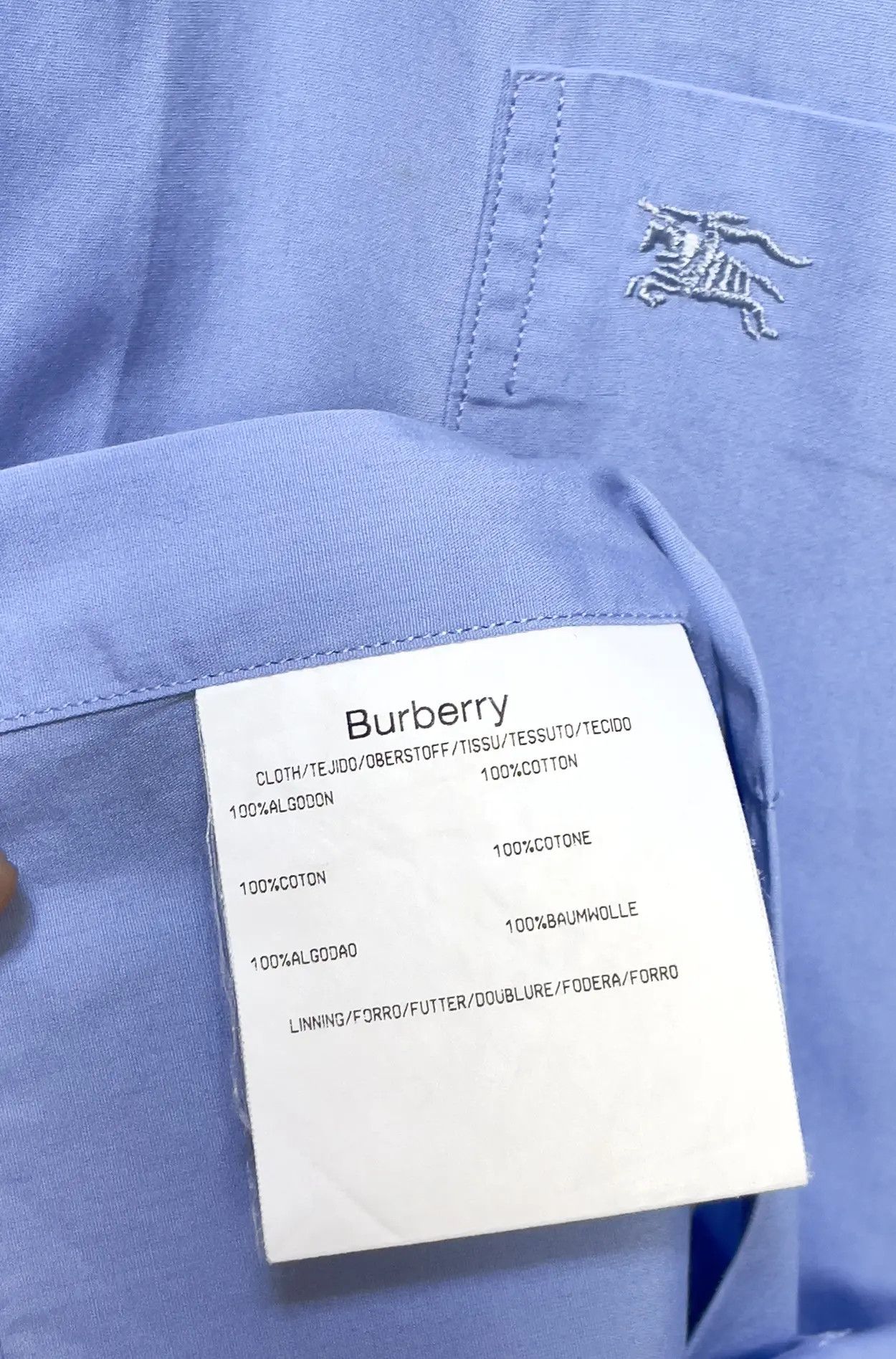 Burberry 🔥 blue shirt Burberry london size xl / xxl 6 Size US XL / EU 56 / 4 - 9 Thumbnail