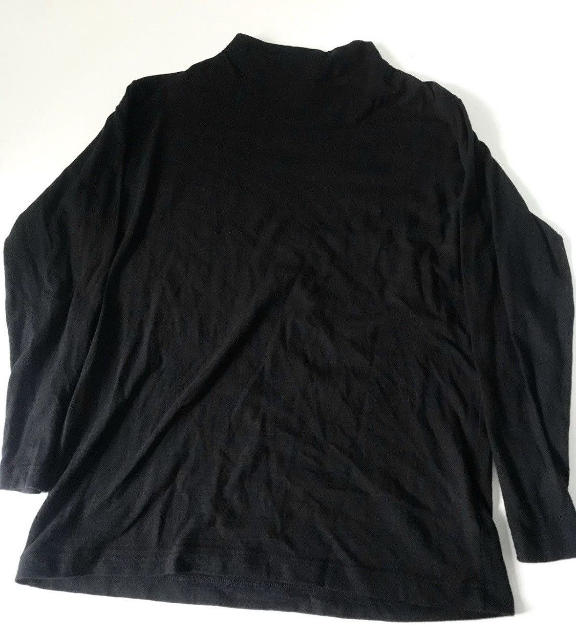 Issey Miyake Vintage Issey miyake plantation black mock neck longsleeve Size US M / EU 48-50 / 2 - 4 Thumbnail