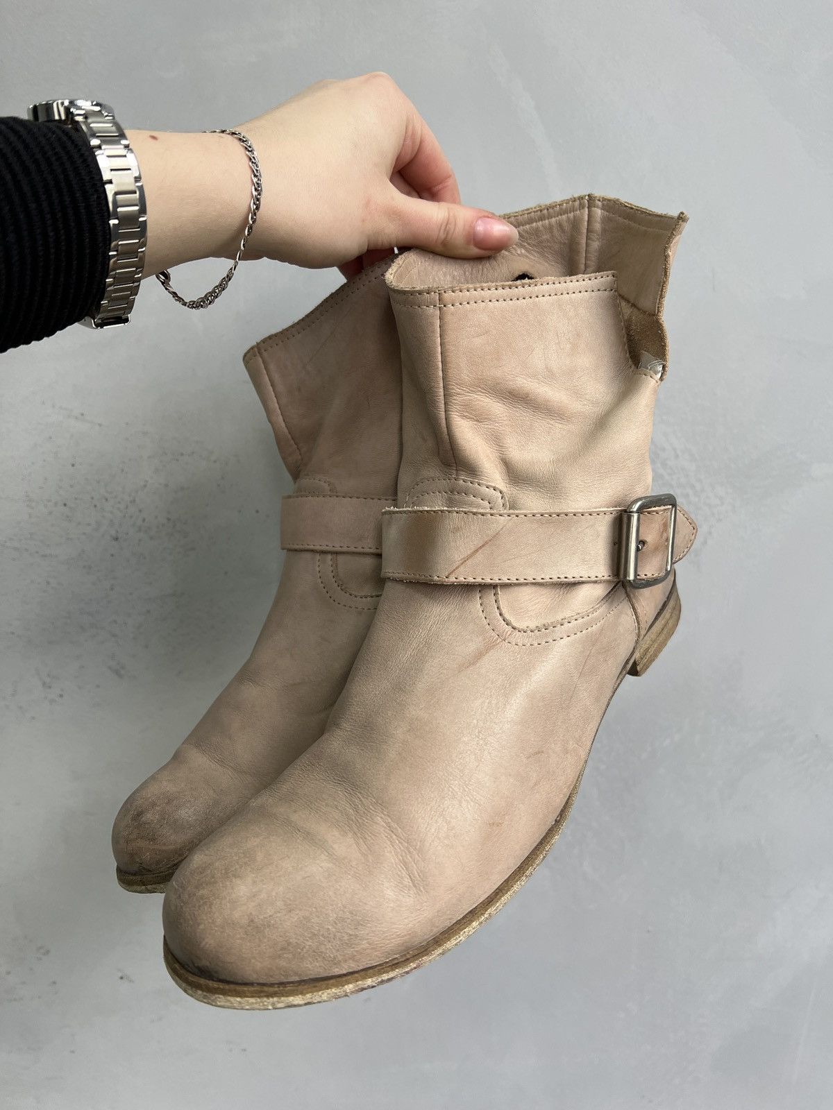 Guidi Guidi style lewther ankle belted leather boots avant garde Size US 8 / EU 41 - 2 Thumbnail