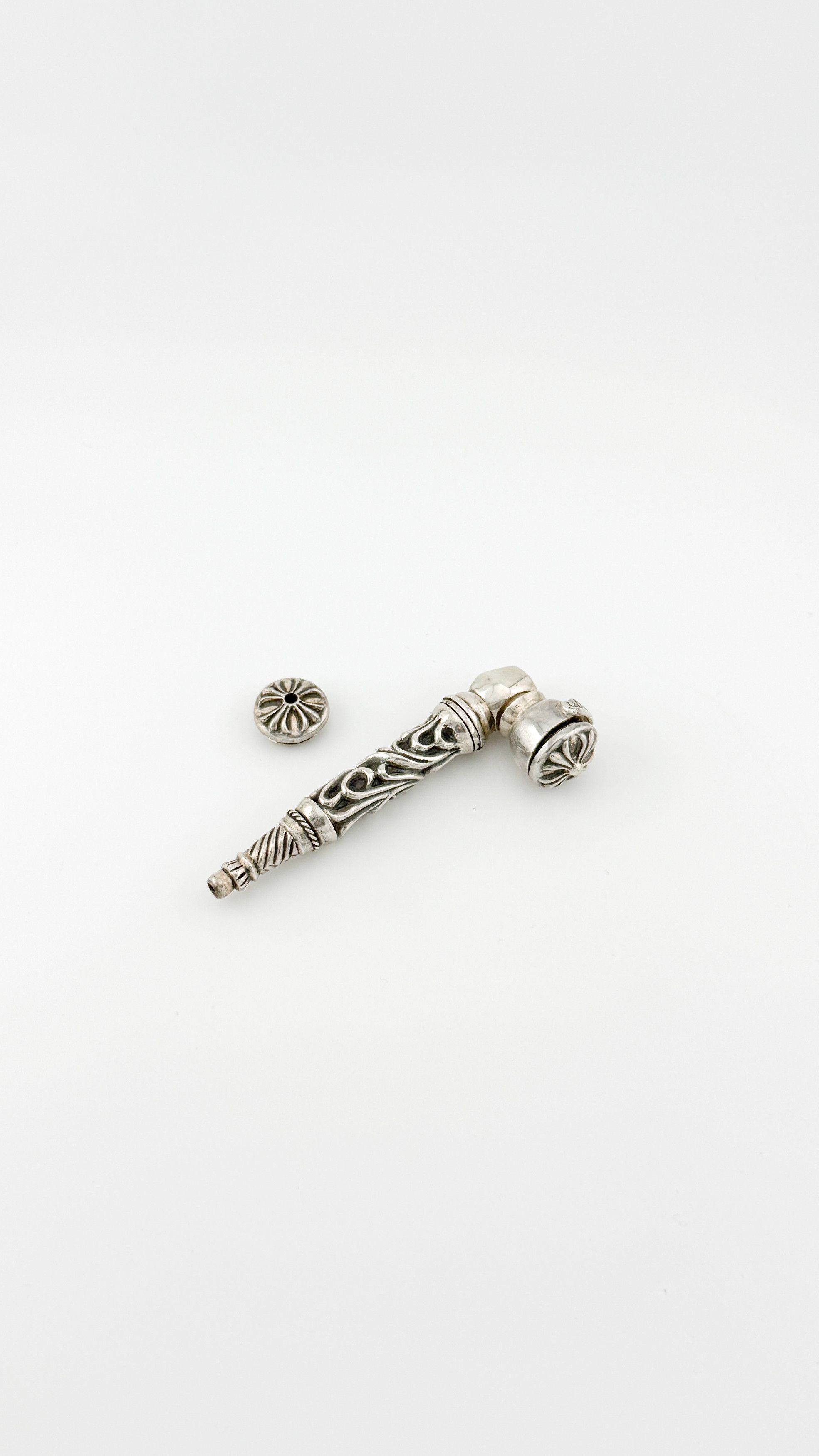 Chrome Hearts RARE! Chrome Hearts Silver Three Piece Pipe Size ONE SIZE - 2 Thumbnail