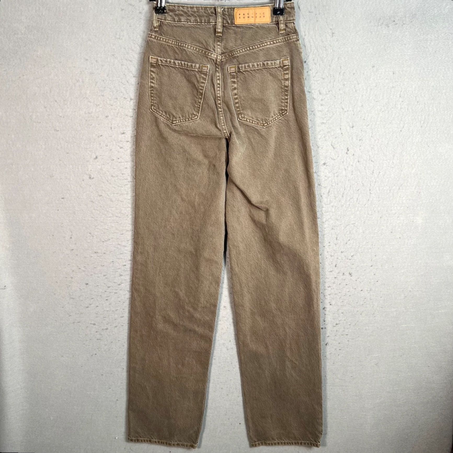 Pacsun VINTAGE PacSun 90s Boyfriend Jeans High-Waisted Relaxed Fit Brown Denim Womens Size 22 Size 22" - 2 Thumbnail