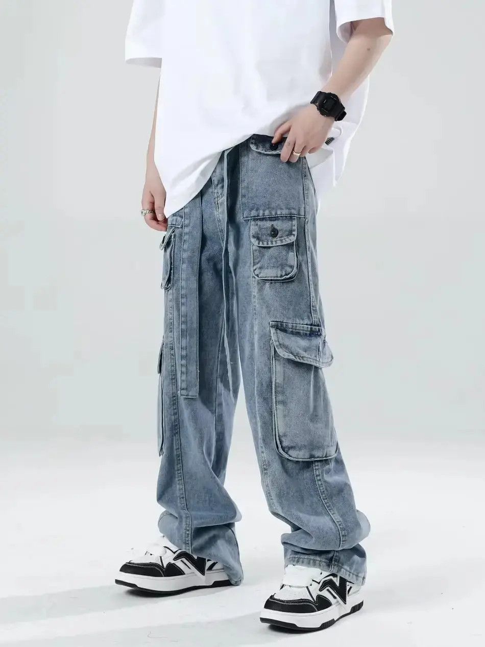 Japanese Brand Retro loose pocket high street jeans Size US 30 / EU 46 - 6 Thumbnail