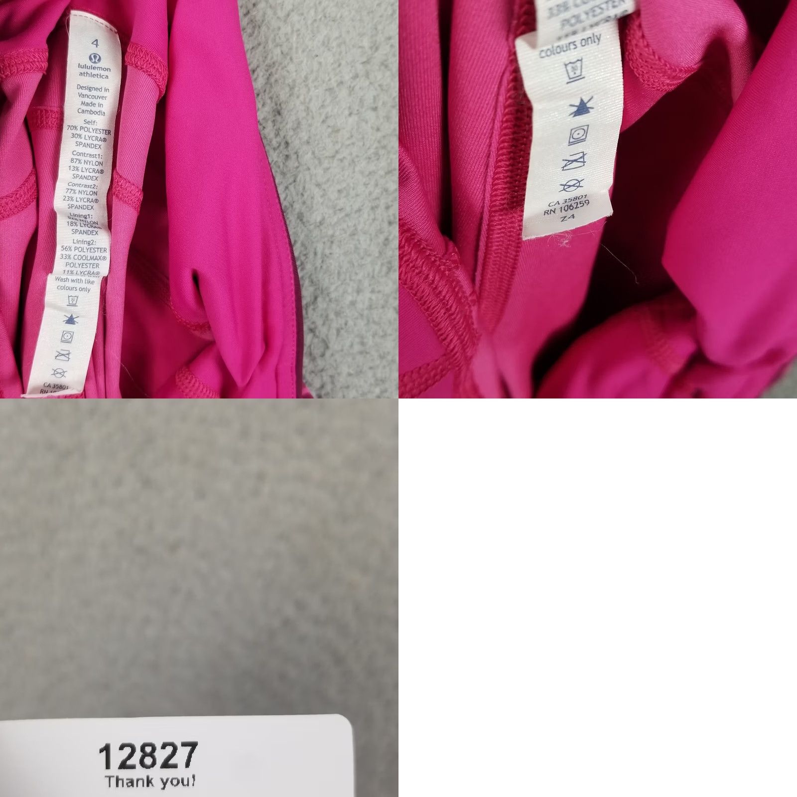 Lululemon Lululemon Speed Crop Legging Spotted Magenta Purple Size 4 Women Fitness Yoga Leggings Cropped Womens Size S / US 4 / IT 40 - 8 Thumbnail