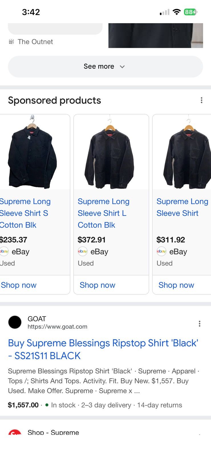 Supreme Flannel Pajama Shirt Size US L / EU 52-54 / 3 - 8 Thumbnail