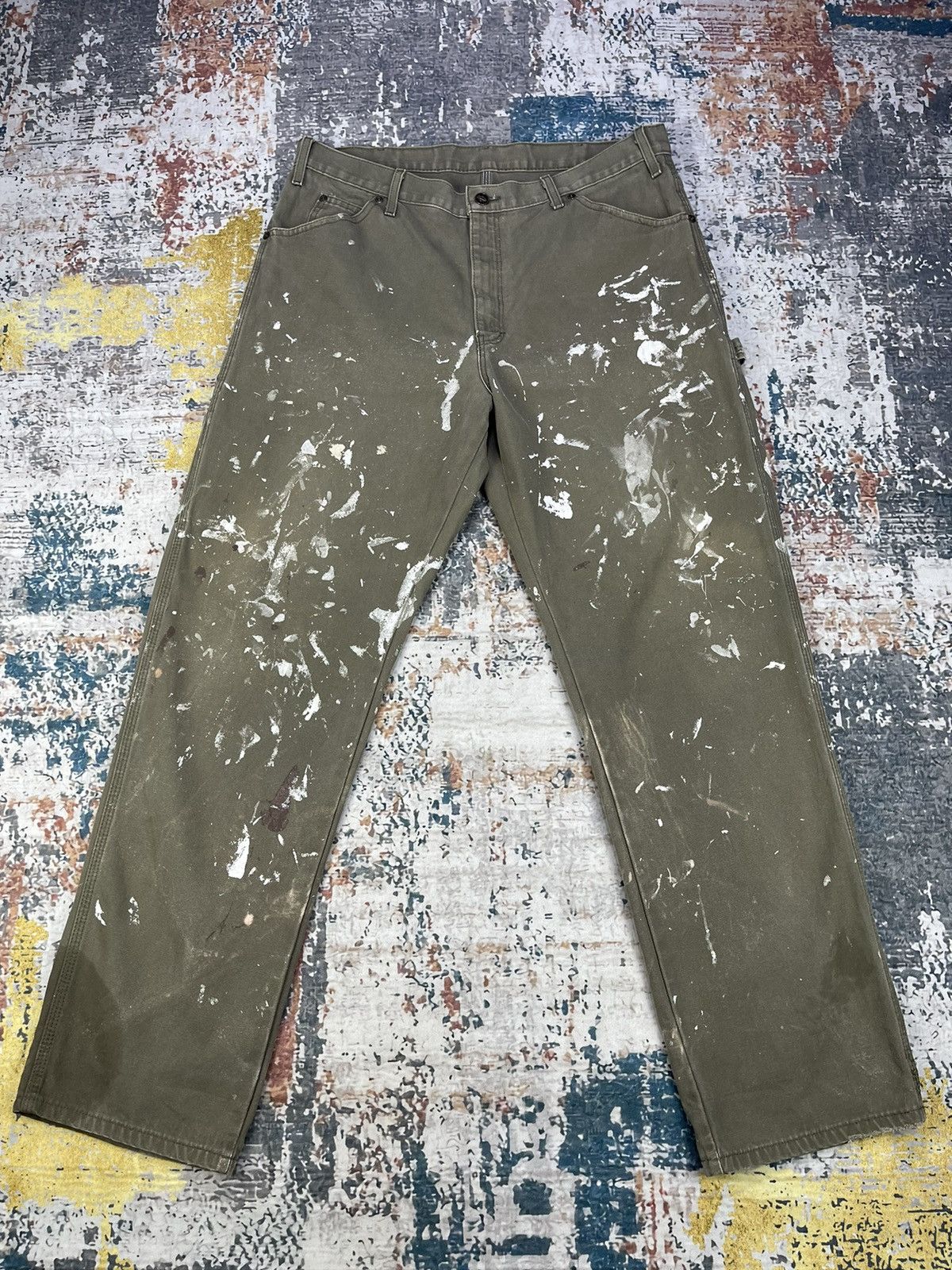 Dickies Vintage Dickies Painted Carpenter Worker Pants Size US 36 / EU 52 - 13 Thumbnail