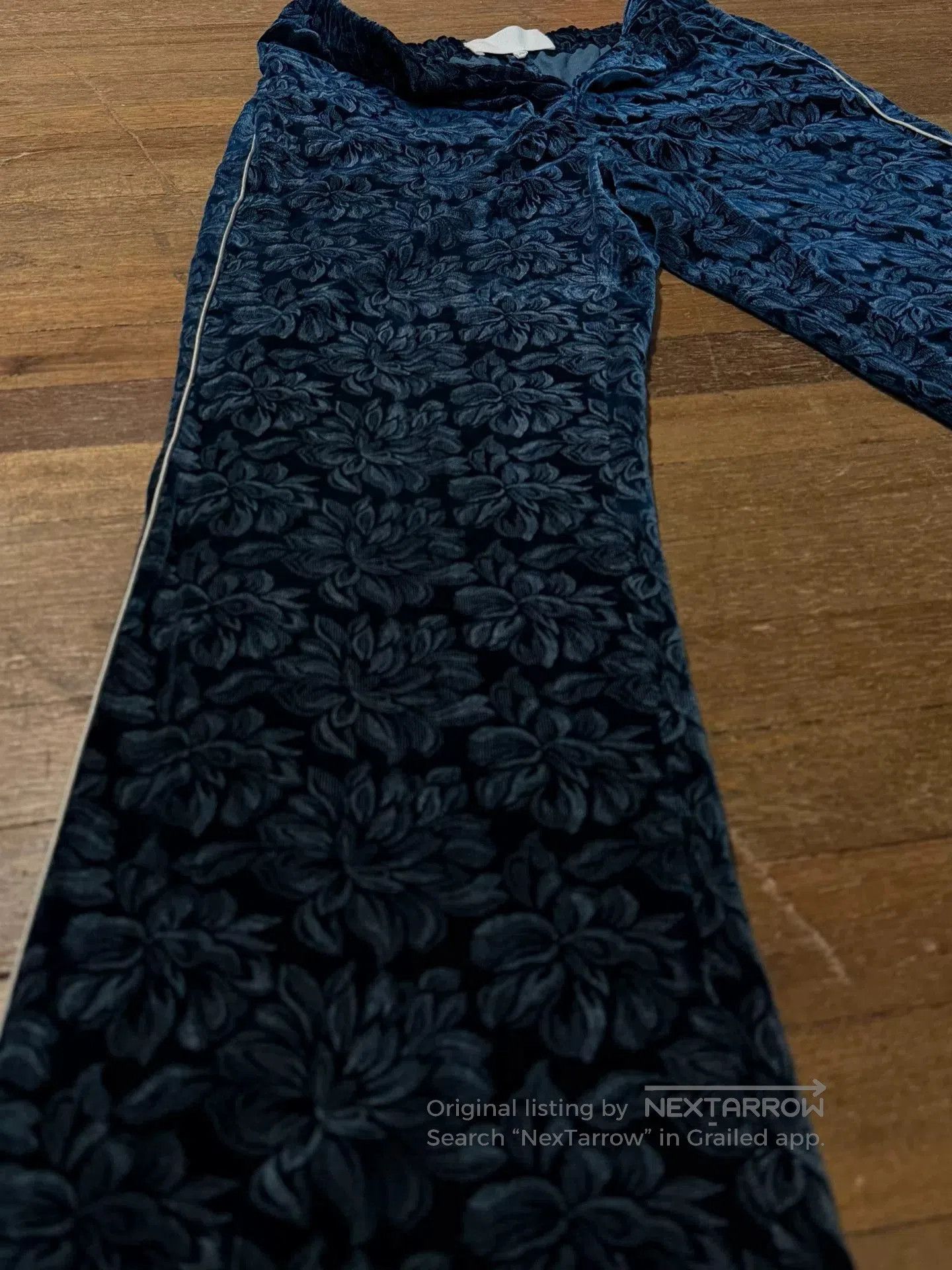 Maison Margiela Maison Margiela 17SS Blue Floral Smoking Pants. Size 37" - 3 Thumbnail