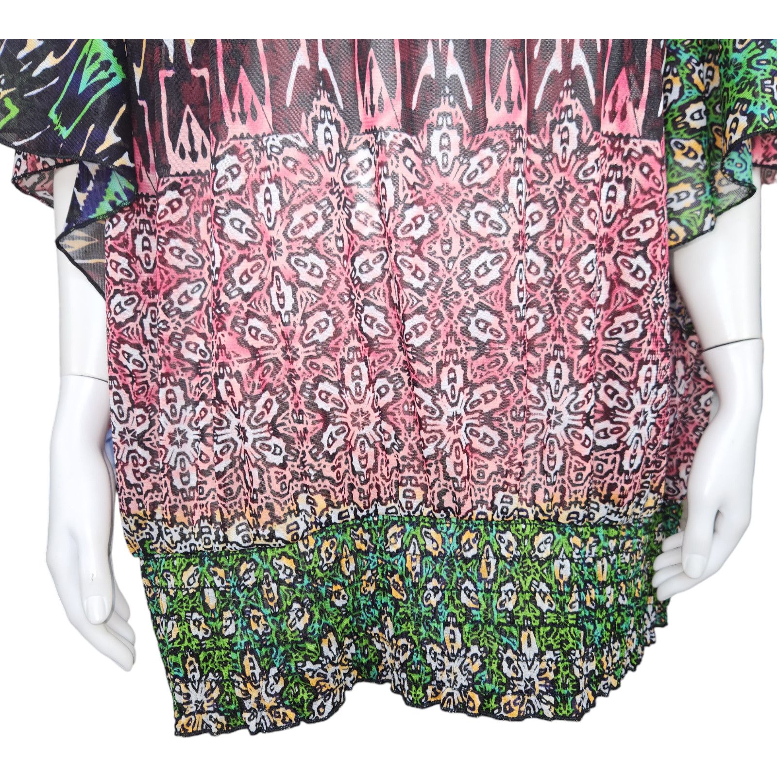 Other Lane Bryant Womens 26/28 Bell Sleeve Smocked Hem Blouse NWT Size 4XL / US 24-26 - 5 Thumbnail