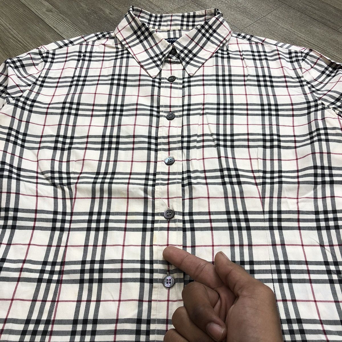 Burberry × Japanese Brand × Vintage Burberry London Nova Check Button Shirt Women Size M / US 6-8 / IT 42-44 - 12 Thumbnail