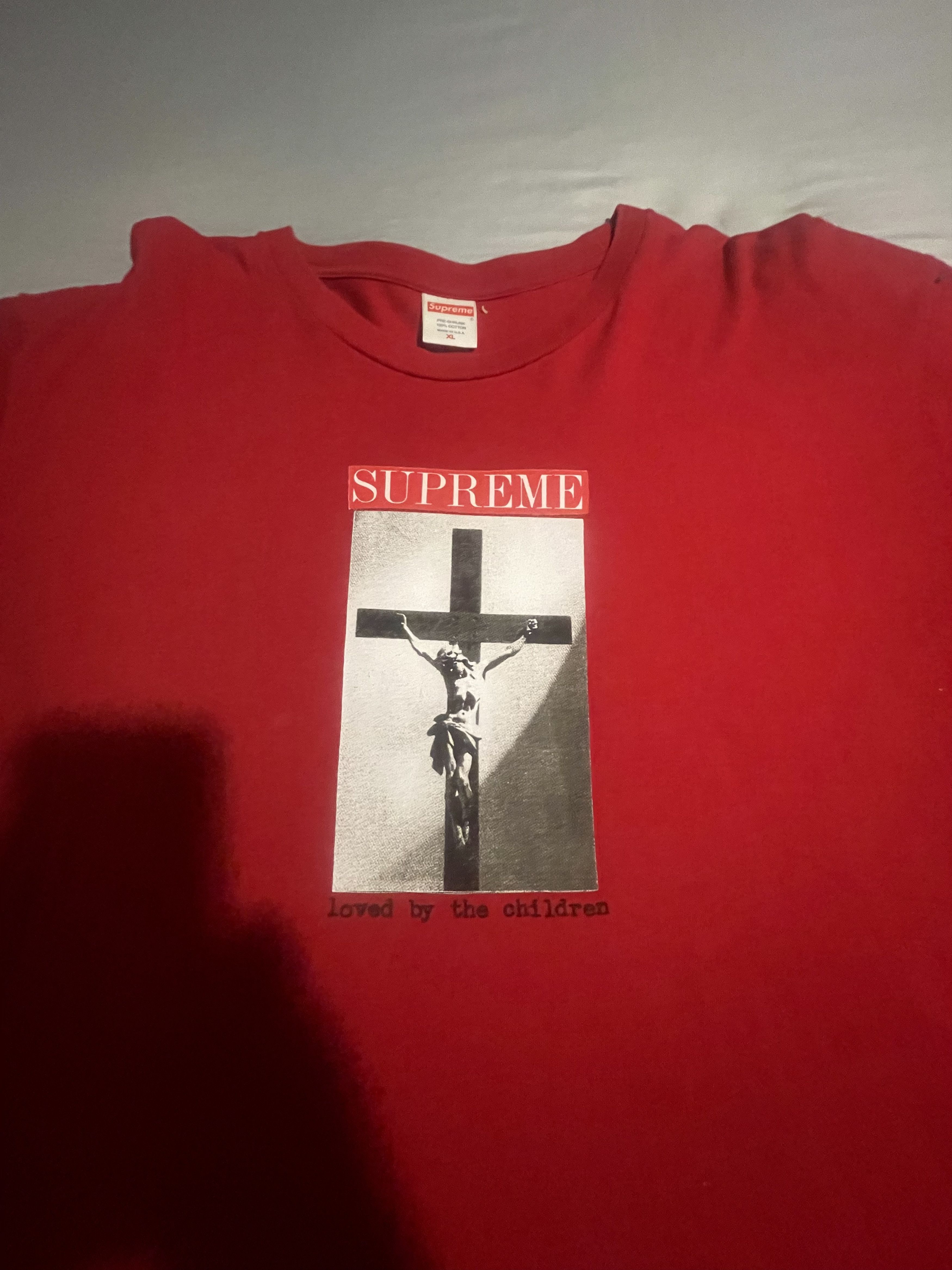 Supreme Supreme Cross “Loved by the Children” T-Shirt Size US XL / EU 56 / 4 - 3 Thumbnail