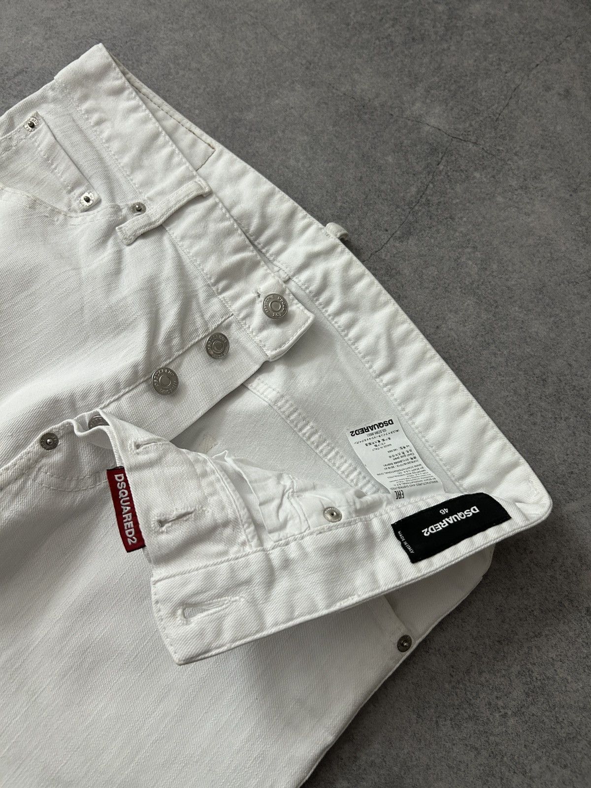Dsquared2 Dsquared2 white rare luxury denim mens Size US 31 - 5 Thumbnail