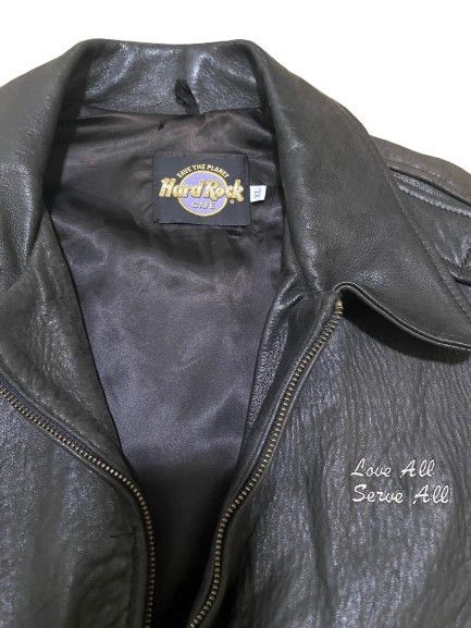 Hard Rock Cafe × Vintage Vintage Hard Rock Las Vegas Leather Jacket Size US L / EU 52-54 / 3 - 4 Thumbnail