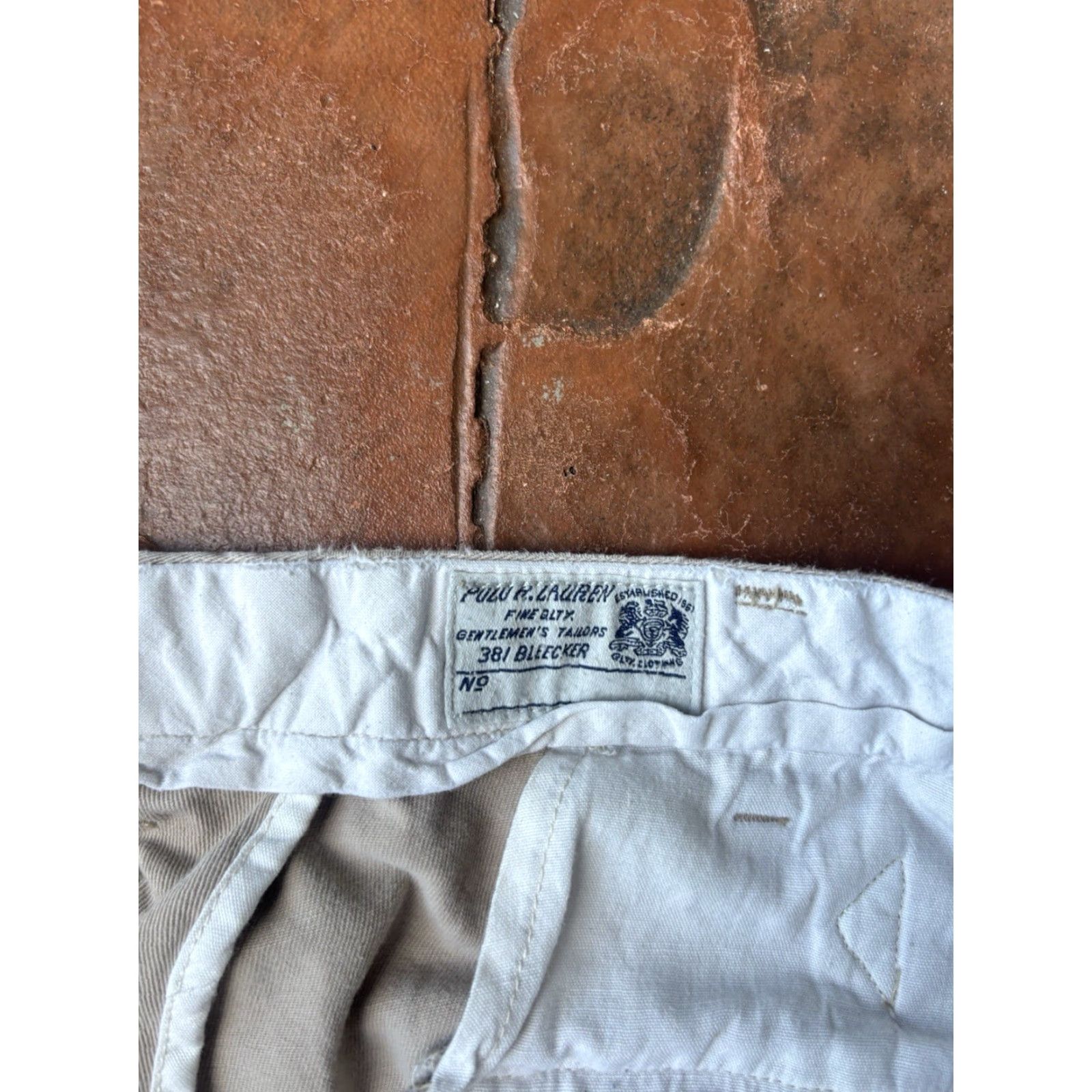 Polo Ralph Lauren VINTAGE Polo Ralph Lauren Khakis Pants Men 35x30 Beige Canvas Flat Front Cargo Pockets Zipper Button 90s Y2K Preppy Workwear Relaxed Size US S / EU 44-46 / 1 - 5 Thumbnail