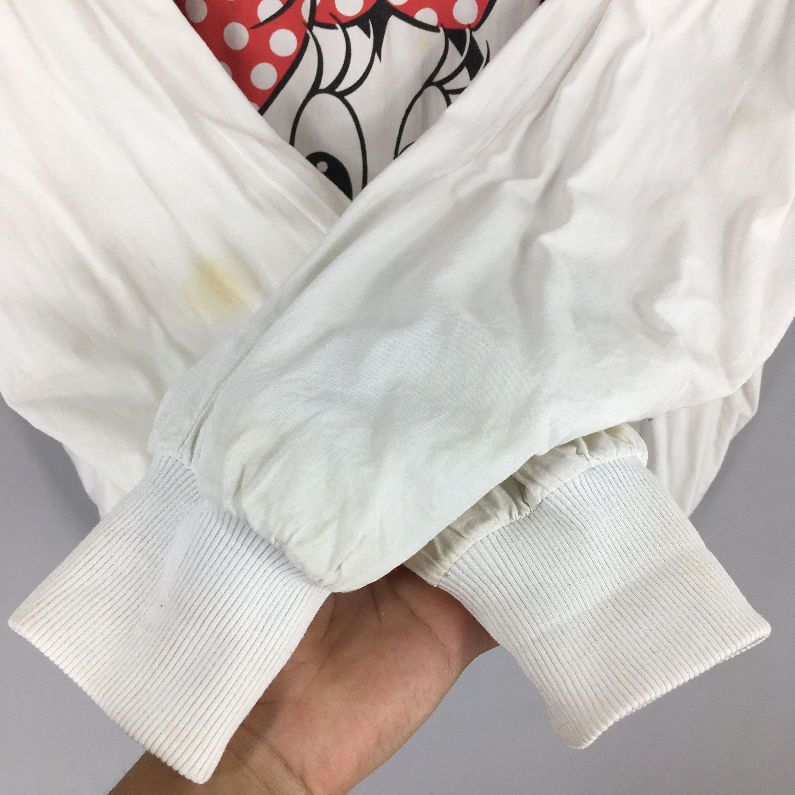 Disney Vintage 90s Minnie Mouse White Sweatshirt XLarge Size US XL / EU 56 / 4 - 6 Thumbnail