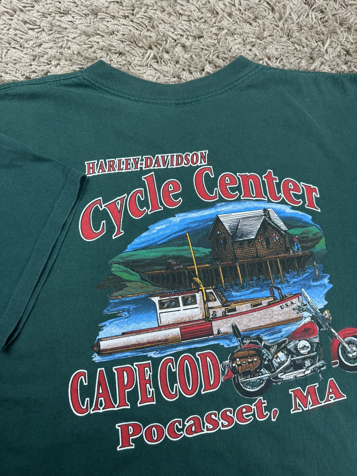 Harley Davidson × Vintage Vintage rare t shirt Harley Davidson USA 90s original item Size US XL / EU 56 / 4 - 2 Thumbnail