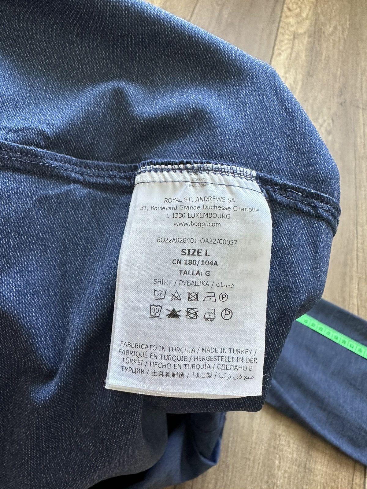 Boggi Shirts Long Sleeve BOGGI Milano size L Size US L / EU 52-54 / 3 - 8 Thumbnail