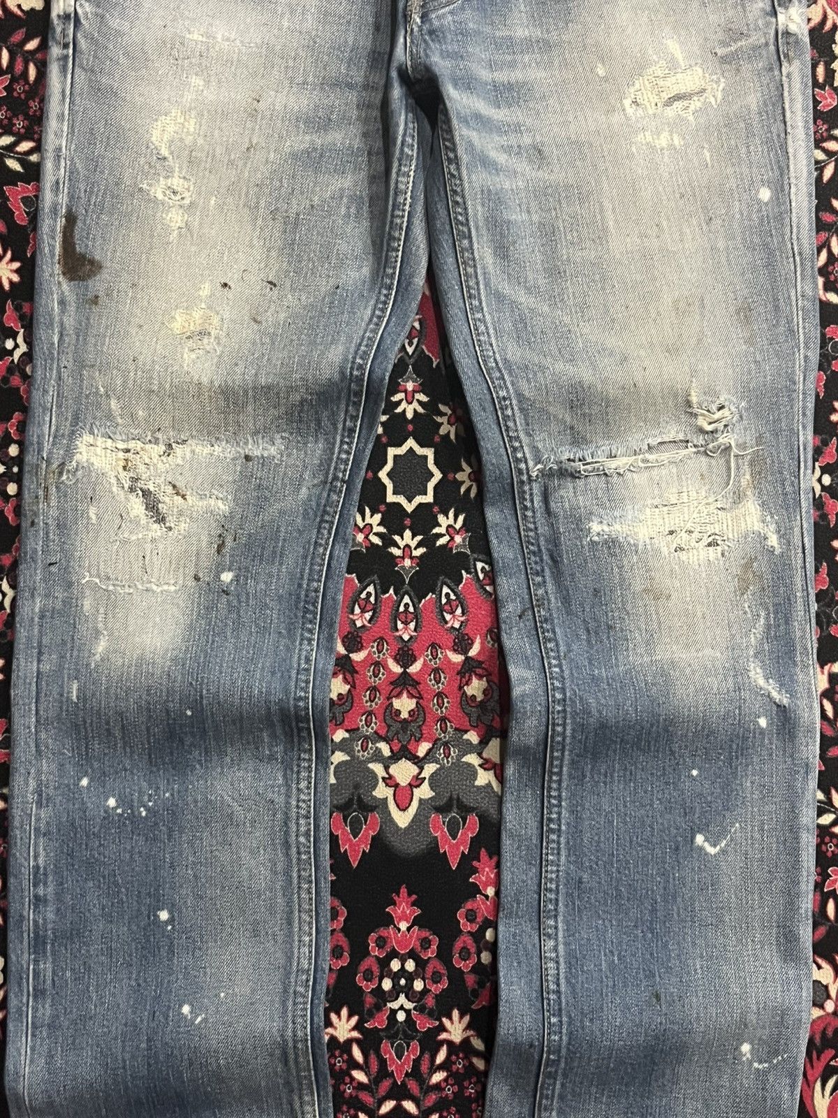 Lounge Lizard ⚡️Slim Straight⚡️Lounge Lizard Distressed Paint Splatter Jeans Size US 31 - 12 Thumbnail