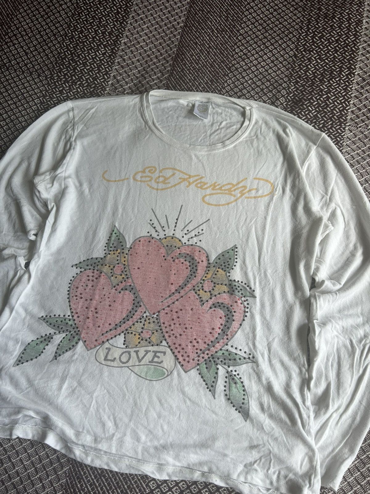 Other Ed Hardy Big Logo T-shirt Streetwear Y2K Style Size XXL USA Size XXL / US 16-18 / IT 52-54 - 4 Thumbnail