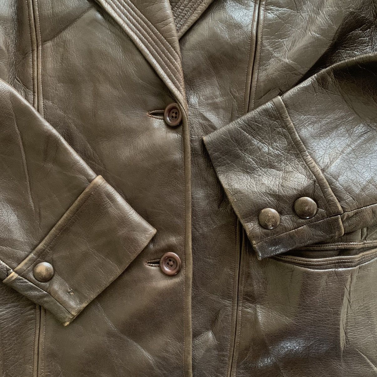 Leather Vintage 1960’s Men Soft Leather Jacket 20.5” x 24.5” Size US S / EU 44-46 / 1 - 7 Thumbnail