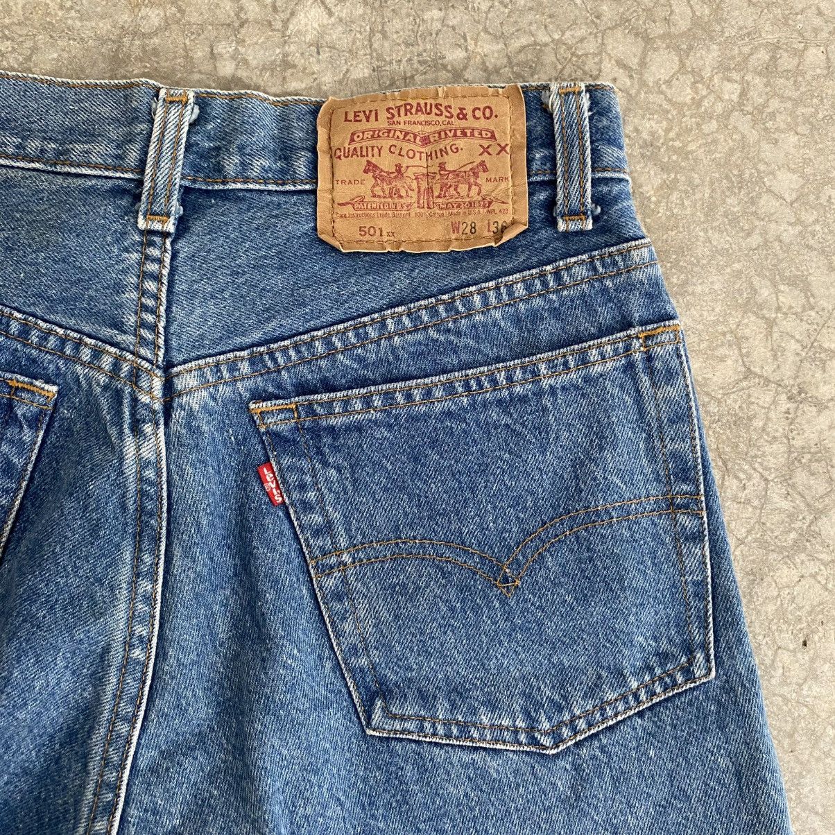Levi's Size 27 Vintage 1991 Levis 501xx Denim Jeans Shorts Jorts Size US 27 - 8 Thumbnail