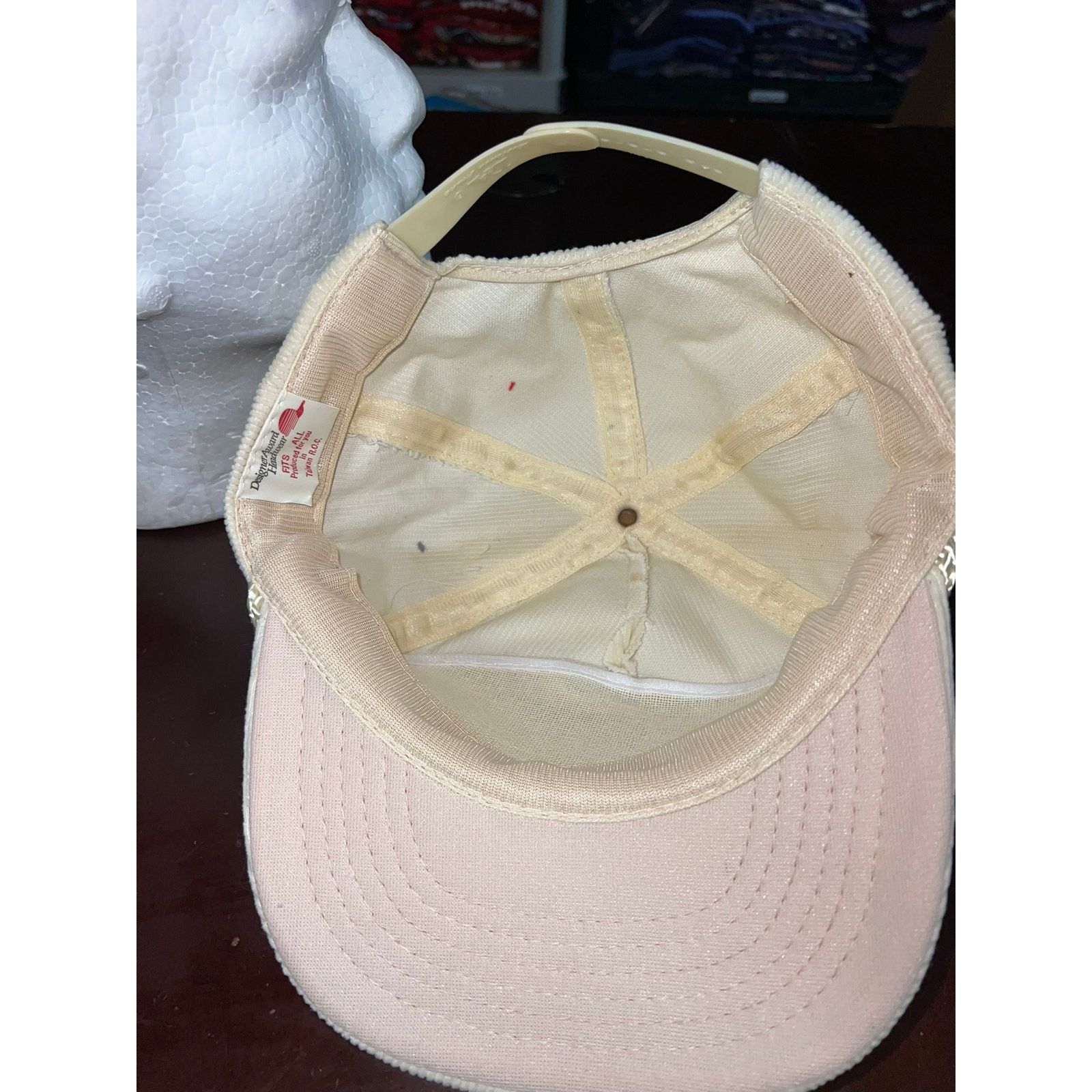 Vintage Vintage Huntsman Snapback Corduroy Cord Hat White 80s VTG OS Size ONE SIZE - 7 Thumbnail