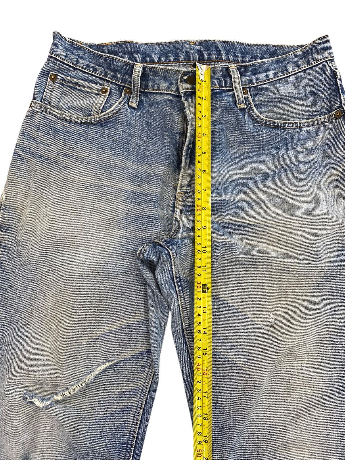 Edwin Edwin Faded Wash Ripped Style Loose Jeans Size US 32 / EU 48 - 10 Thumbnail