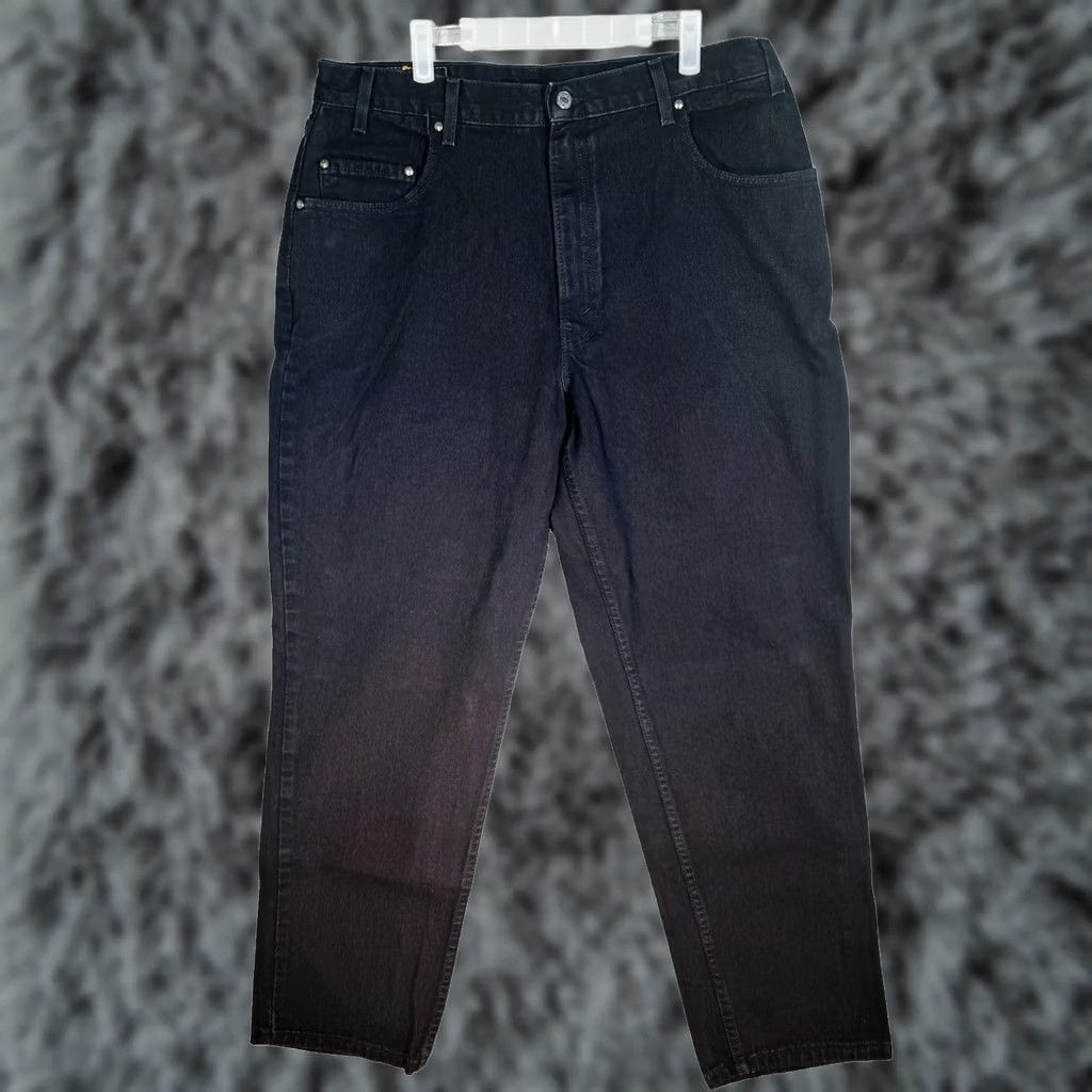 Levi's VINTAGE Levi's 545 Jeans Mens 30x30 Black Dark Wash Tapered Denim Relaxed Size US 30 / EU 46 - 1 Thumbnail